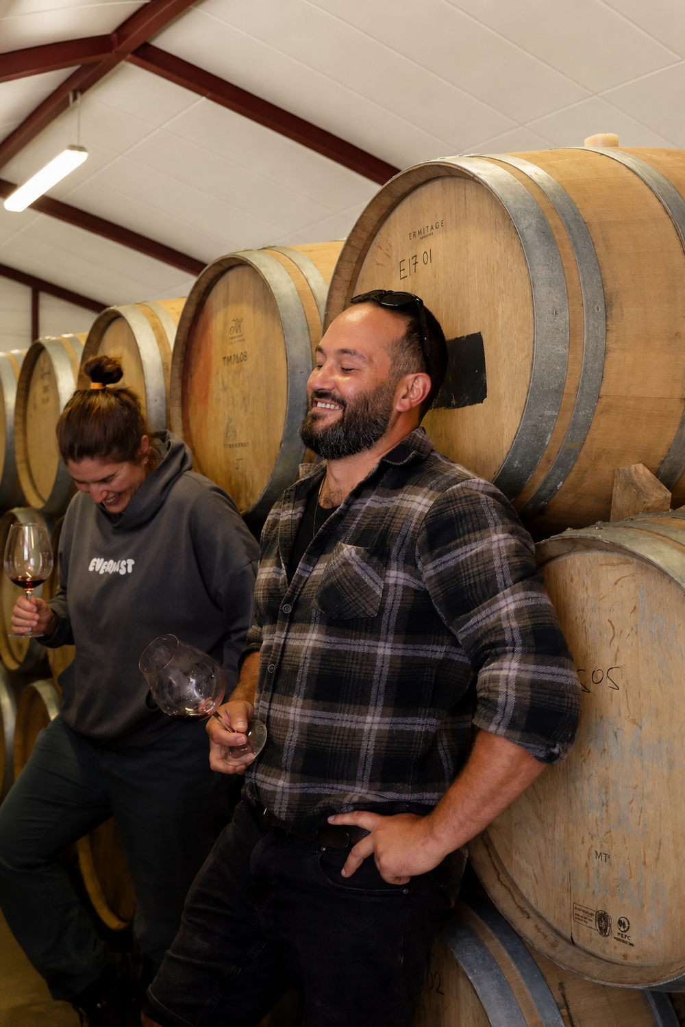 Regan Waru-Sutherland | Wine Maker 
Regan has been knocking about the wine industry for over a decade, with most of that time spent in Martinborough learning a thing or two about grapes, weather, and patience. His job as Winemaker at Luna Estate is e