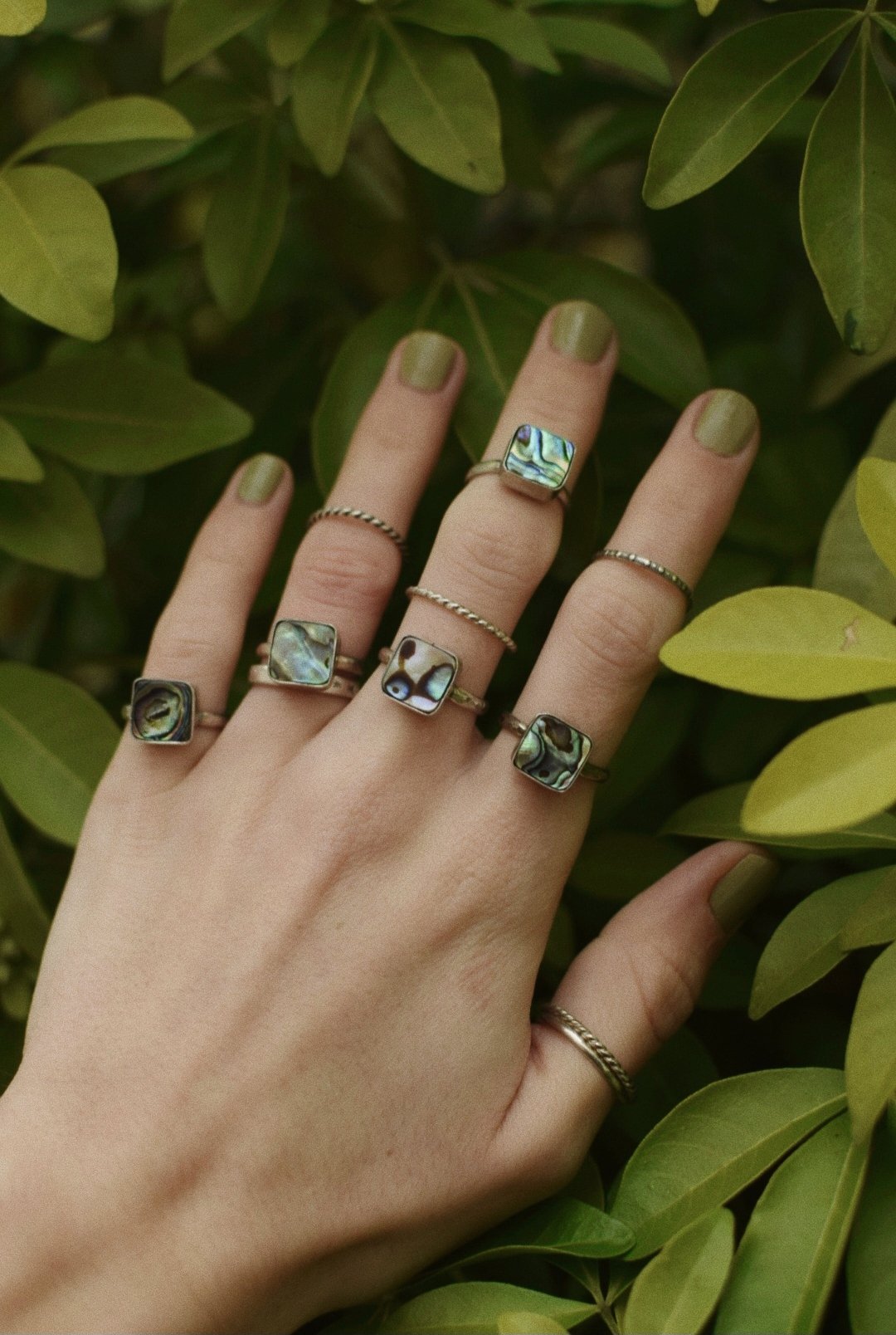 Abalone Shell Ring