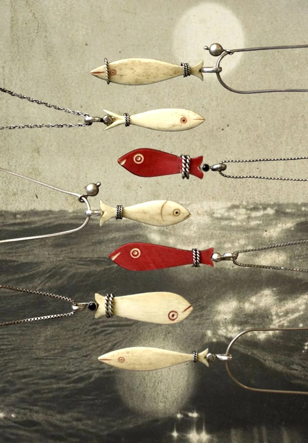 Georgian Era Fish Necklaces