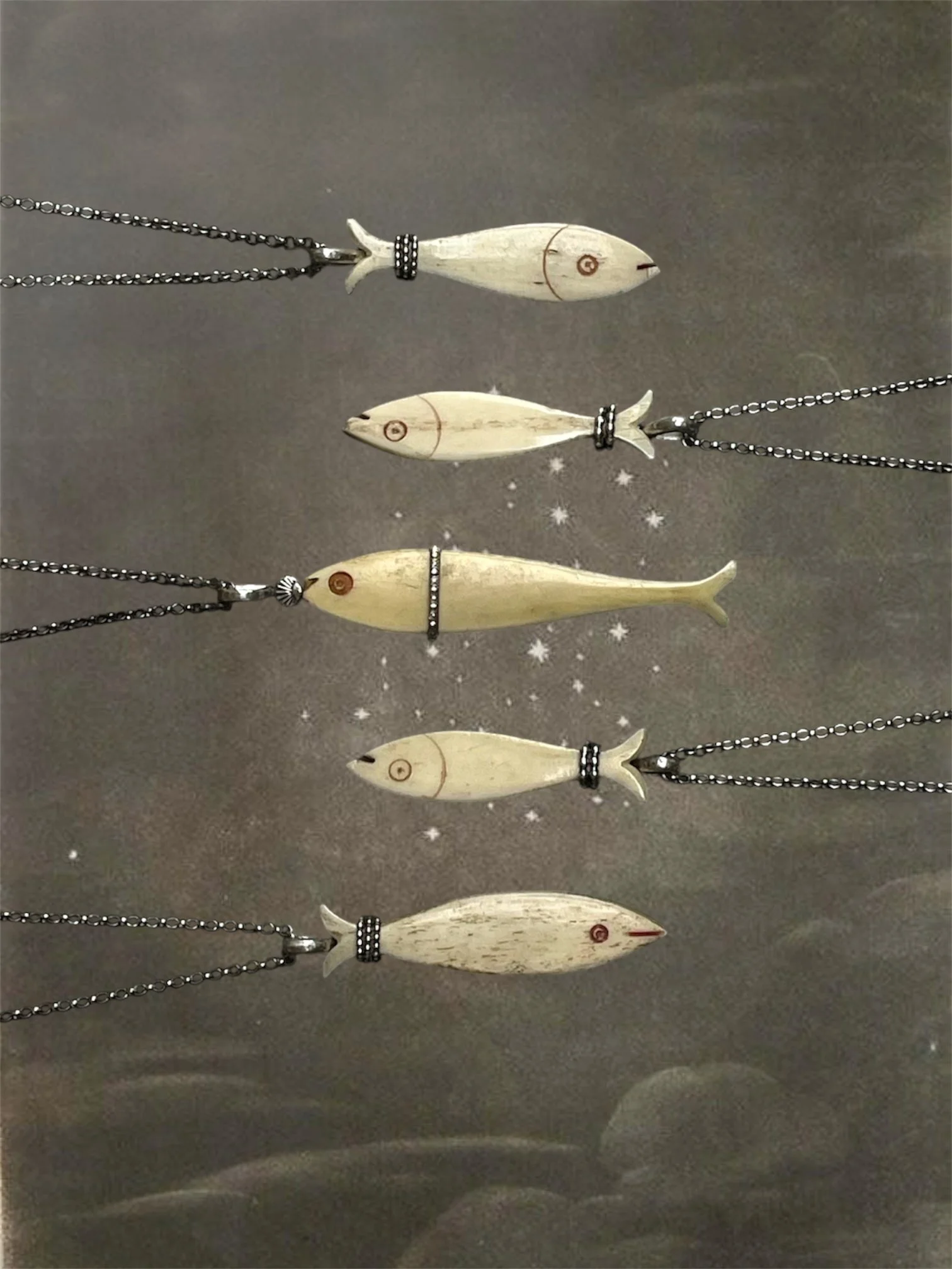 Georgian Era Fish Necklaces