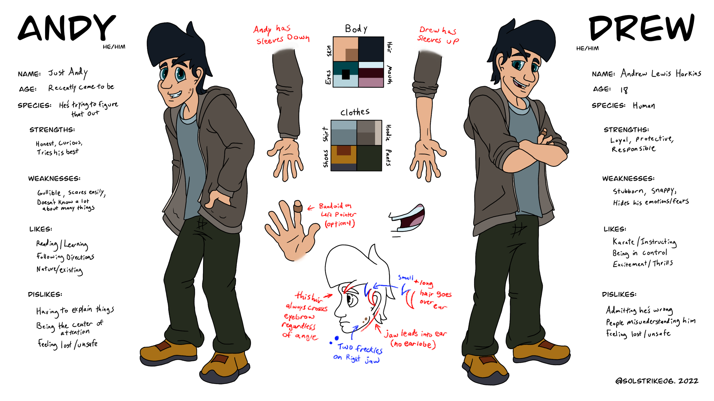 Andy & Drew - Character Design