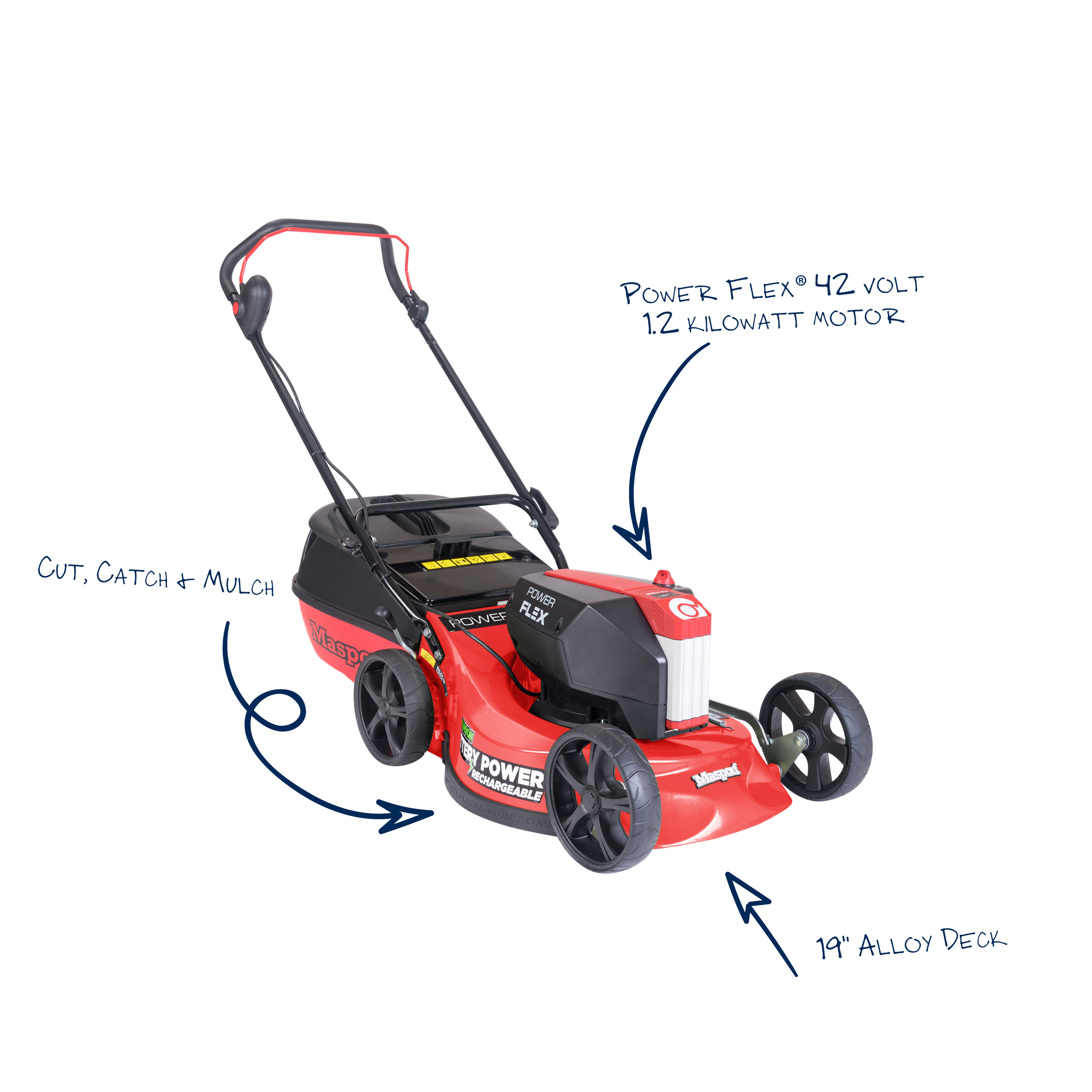 Masport 42V Power Flex® Mower AL 19”