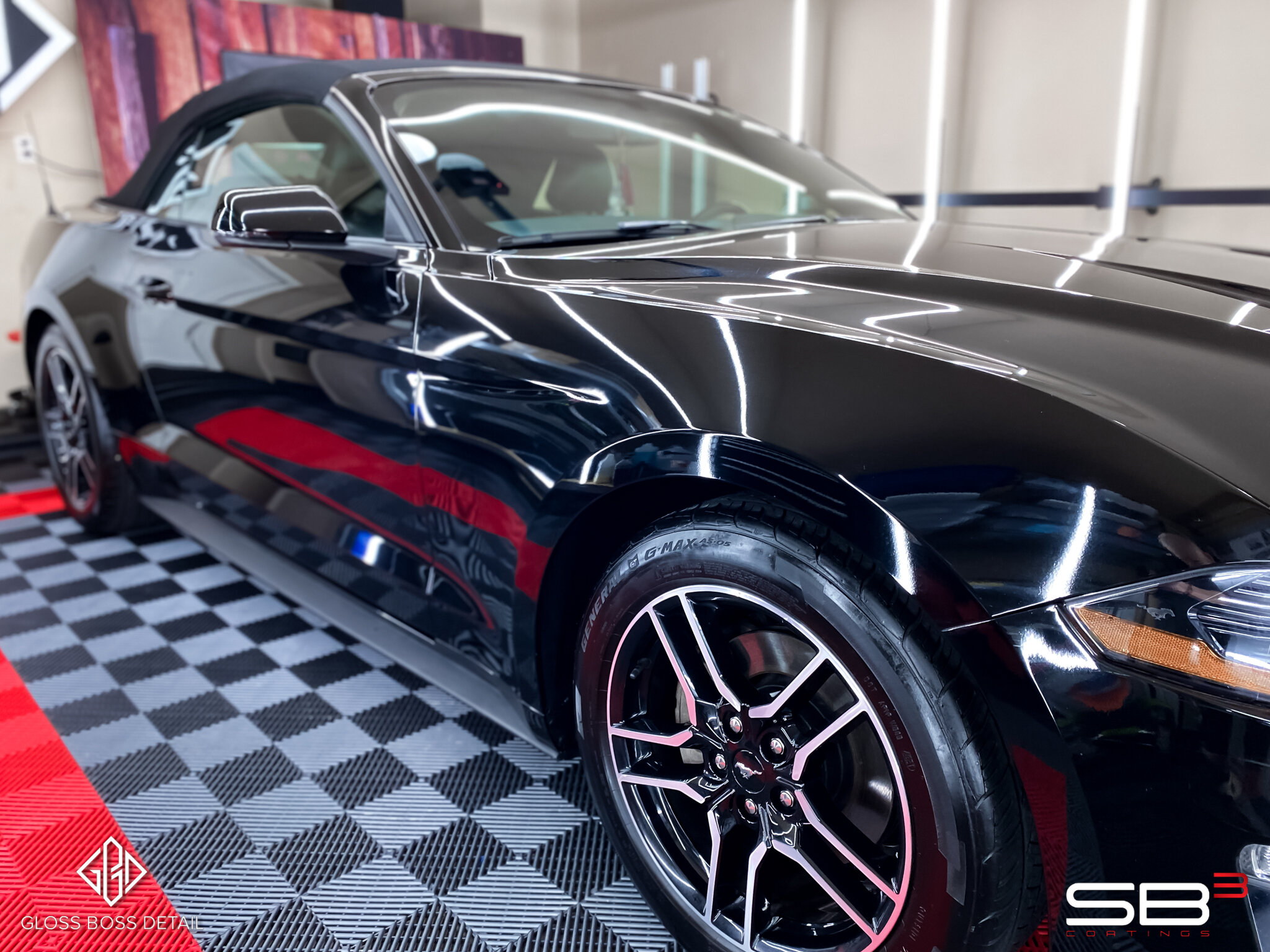 2020 Mustang Eco Boost 
Luxury Detail w/ 1 Year  Ceramic Coating

&bull; SB&sup3; Solo 1 Year Ceramic Coating 
&bull; SB&sup3; Fiber Conv. Top Ceramic Coating

No Short-Cut Zone... 
Not With Product, Performance, or Service!

Conventional car waxes a