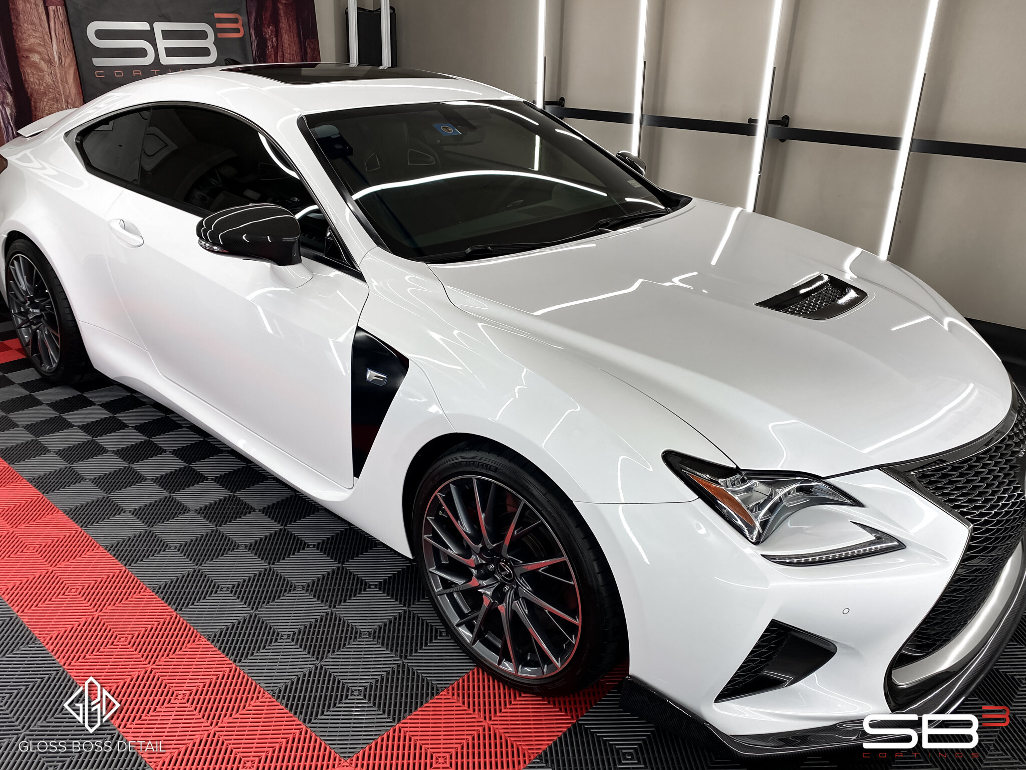 2015 Lexus RC F Sport
Paint Correction

This RC F Sport came to us in need of Stage 2 Machine Polish and Gloss Enhancement after vinyl removal. The roof and spoiler had received the worst damage with heavy scuffs. There were also remaining bits of vi