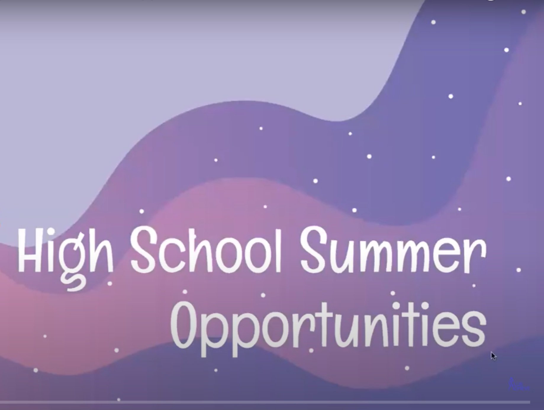 College Webinar Series: High School Summer Opportunities | By Sanzida Sultana