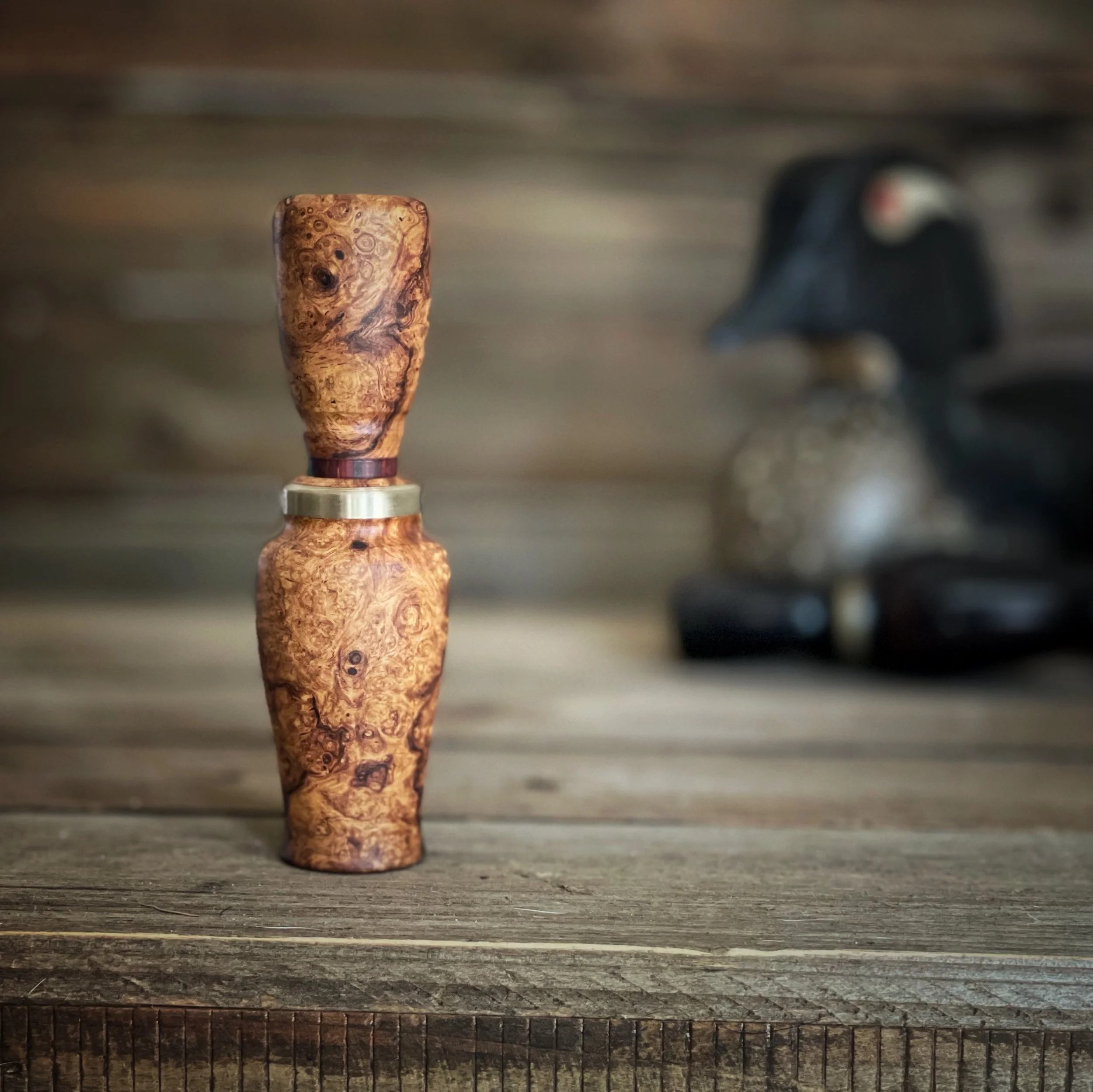 custom honduran rosewood burl duck call