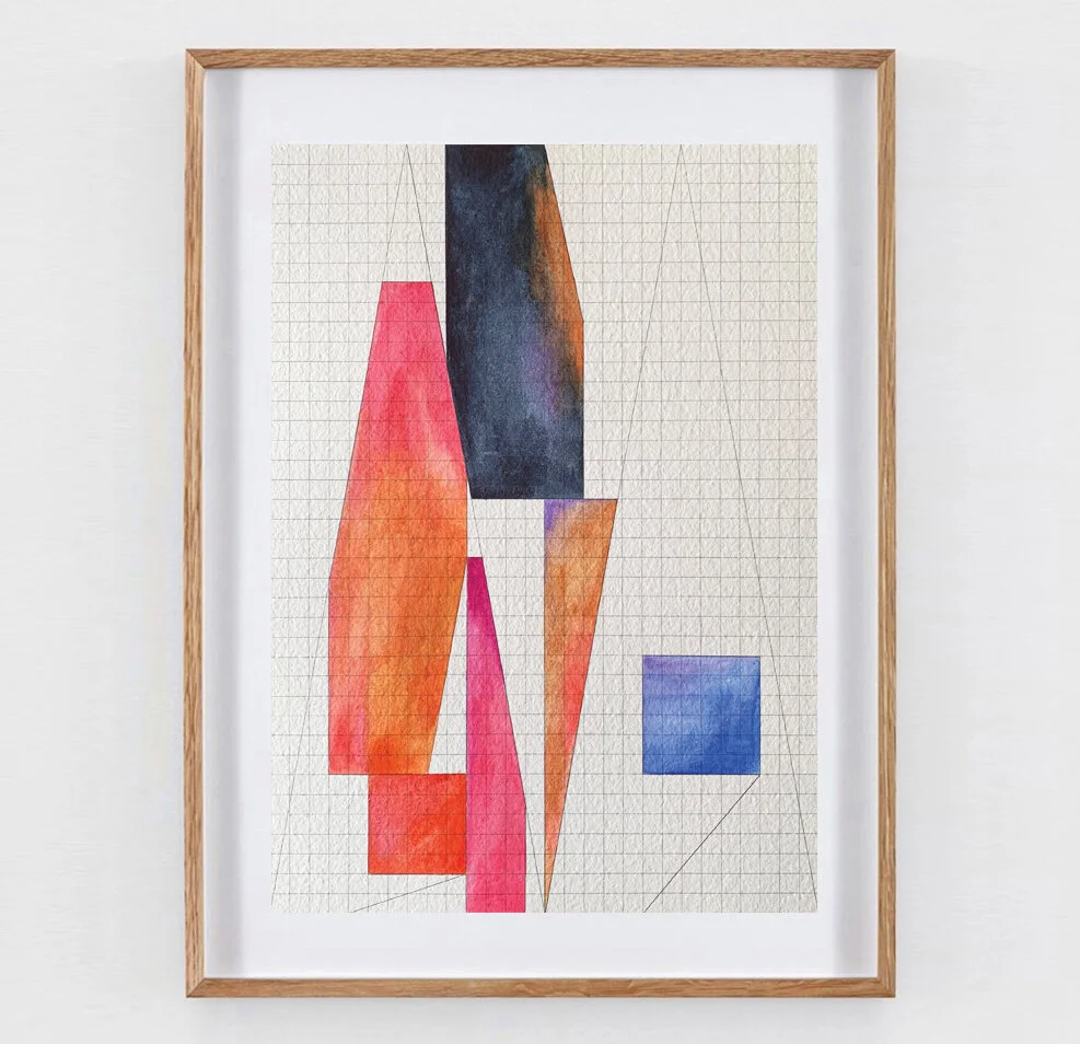 Transiciones 11, 2020, Watercolor on paper, 0.41 x 0.297