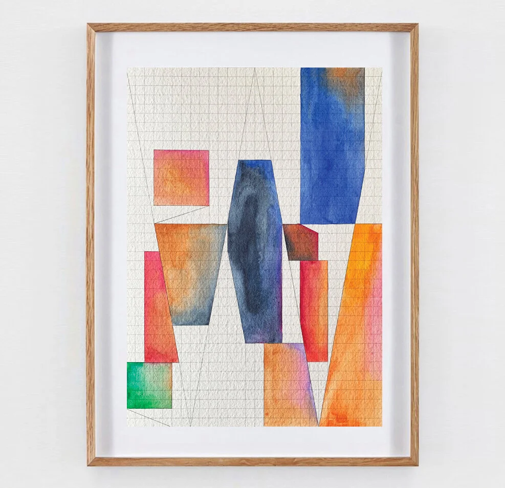 Transiciones 12, 2020, Watercolor on paper, 0.41 x 0.297