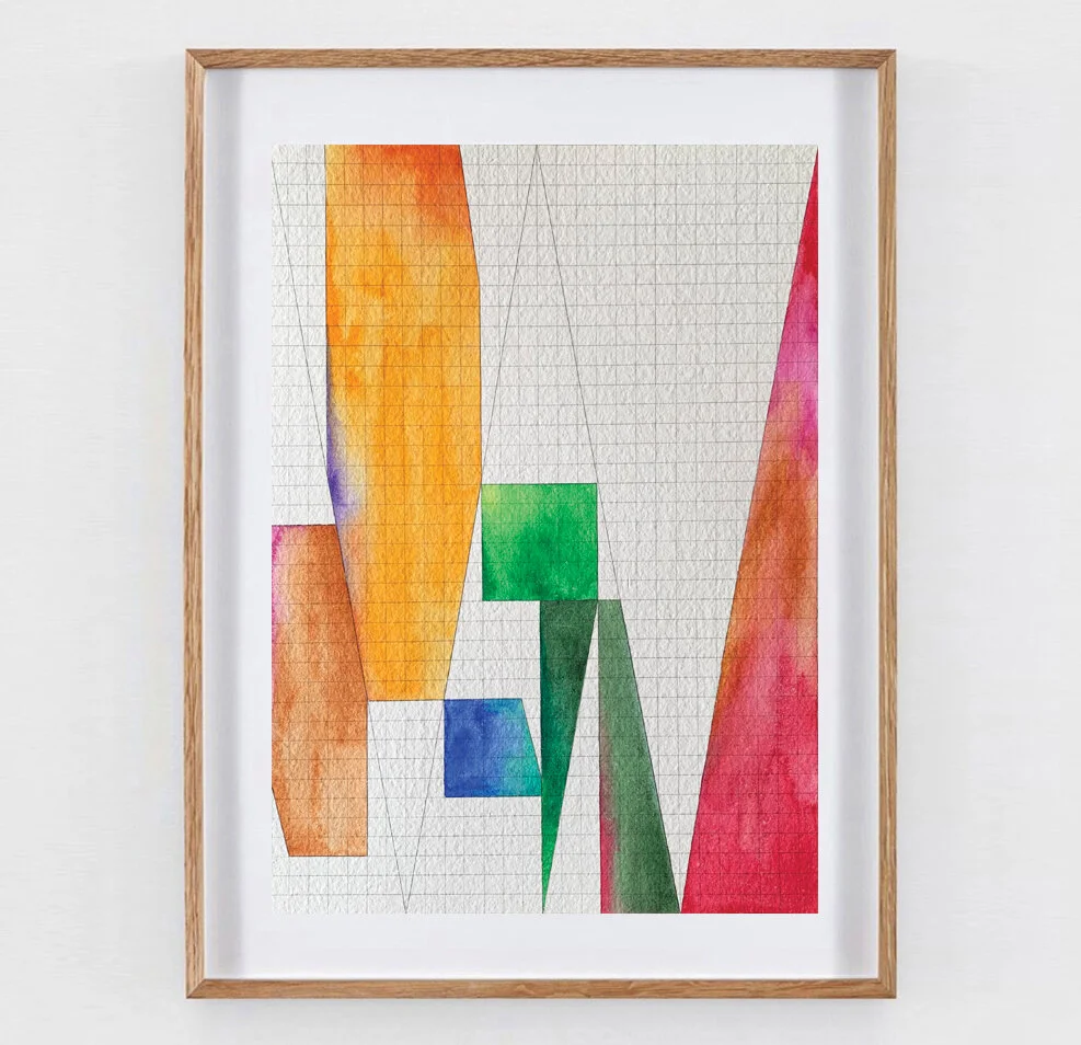 Transiciones 13, 2020, Watercolor on paper, 0.41 x 0.297