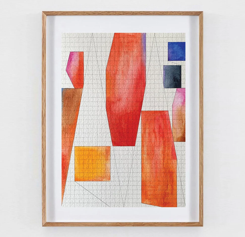 Transiciones 10, 2020, Watercolor on paper, 0.41 x 0.297