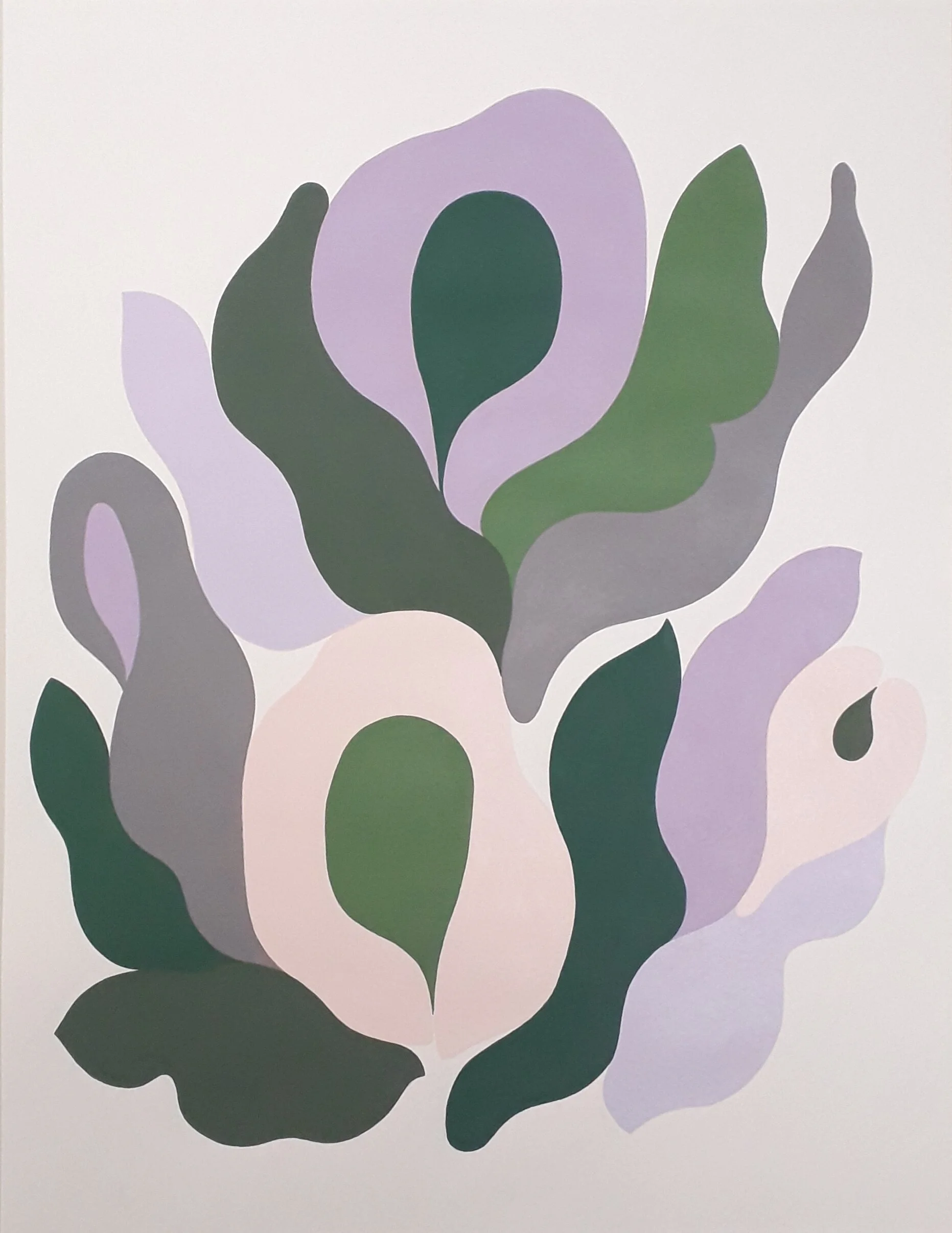 Pink bouquets IV, Acrylic on paper, 16x20 in, 2020