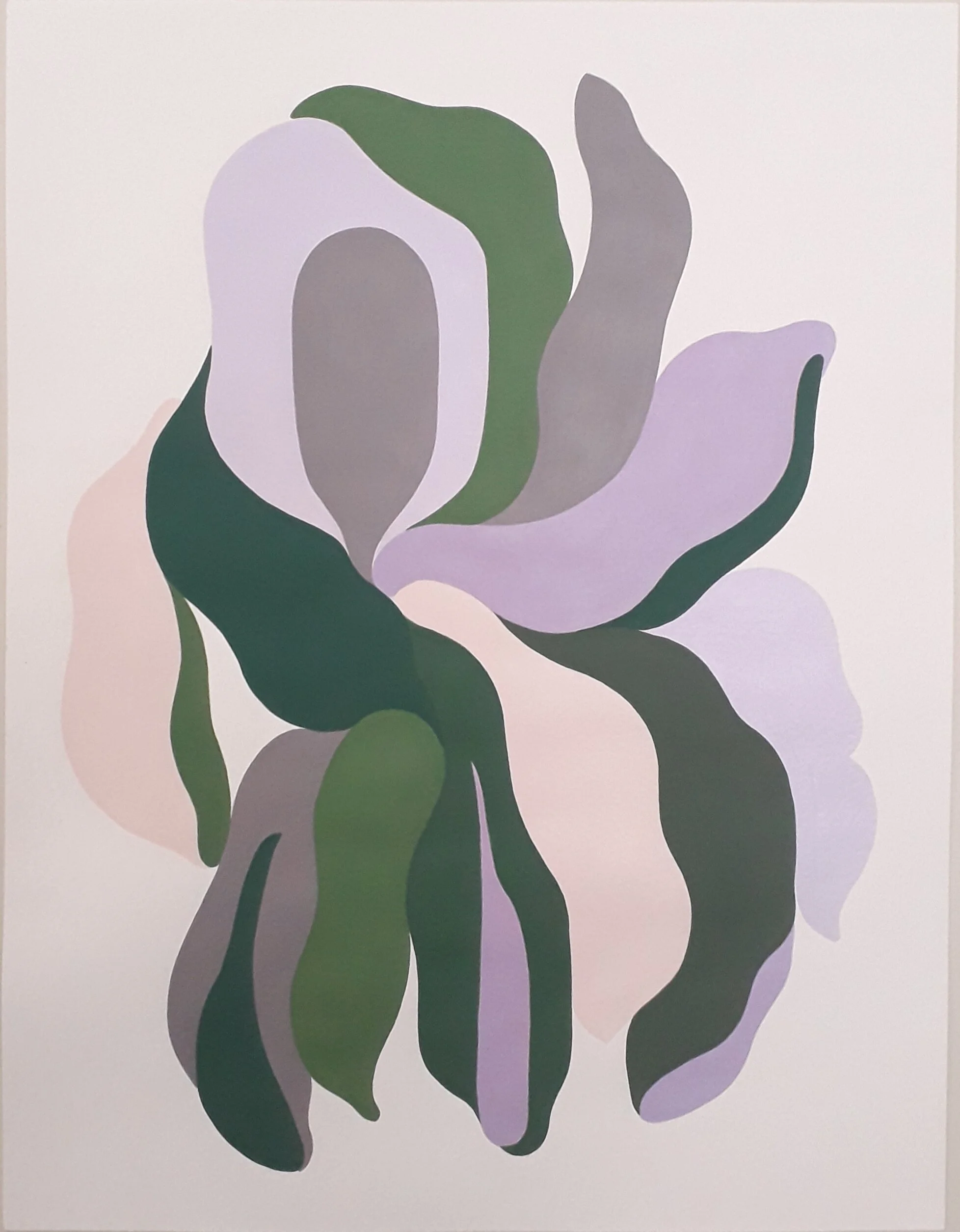 Pink bouquets II, Acrylic on paper, 16x20 in, 2020