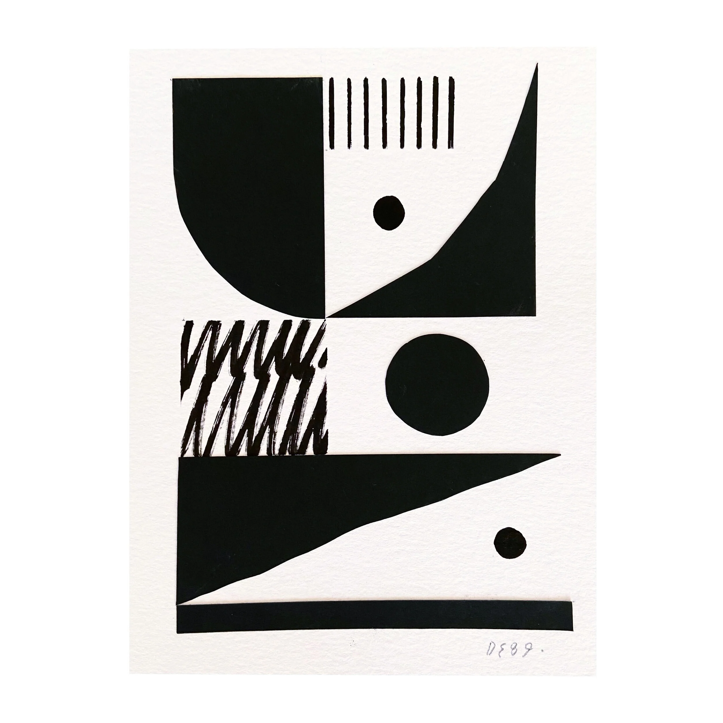 Paleta000, 2021, Mixed media collage on paper, 12 cm x 16 cm