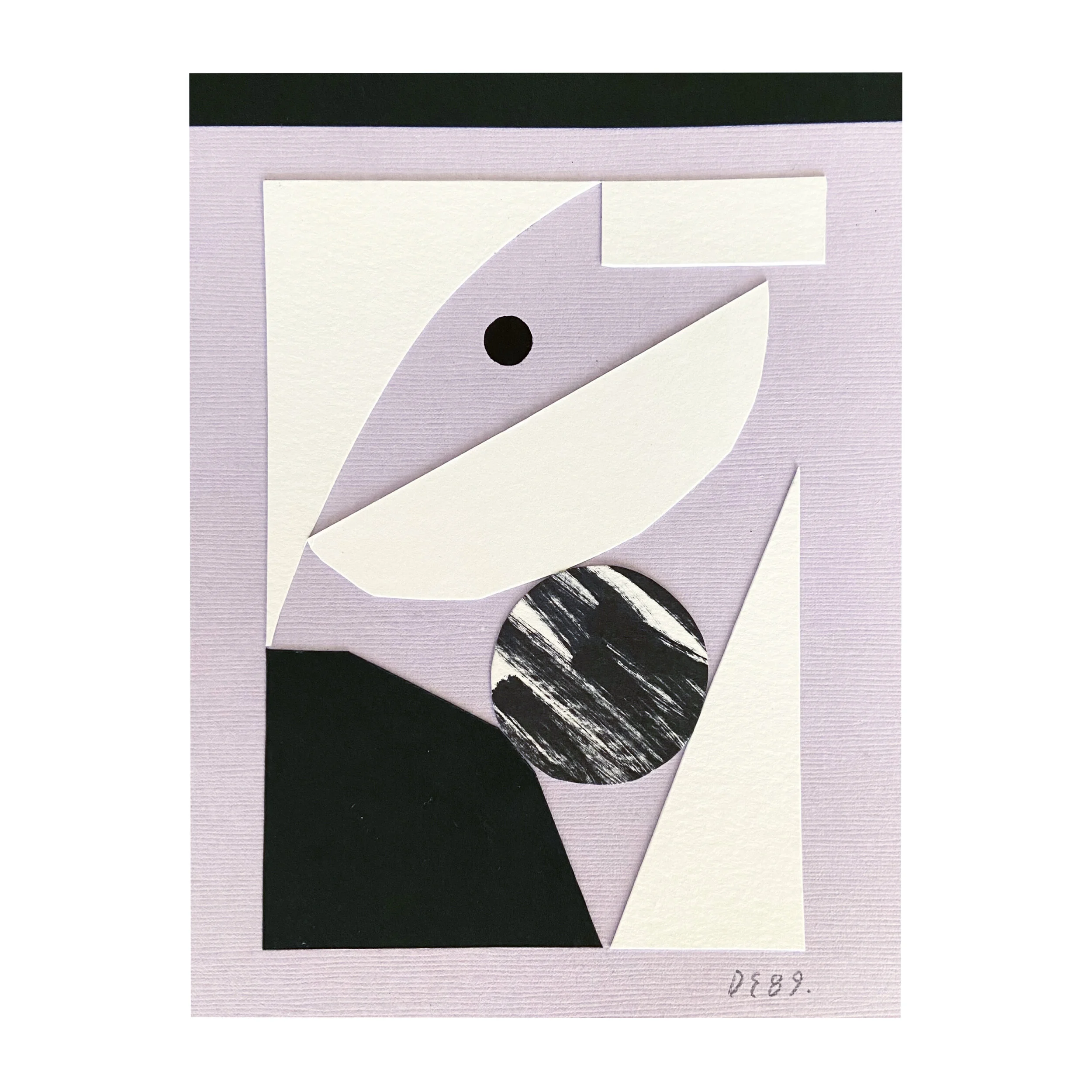 Paleta102, 2021, Mixed media collage on paper, 12 cm x 16 cm