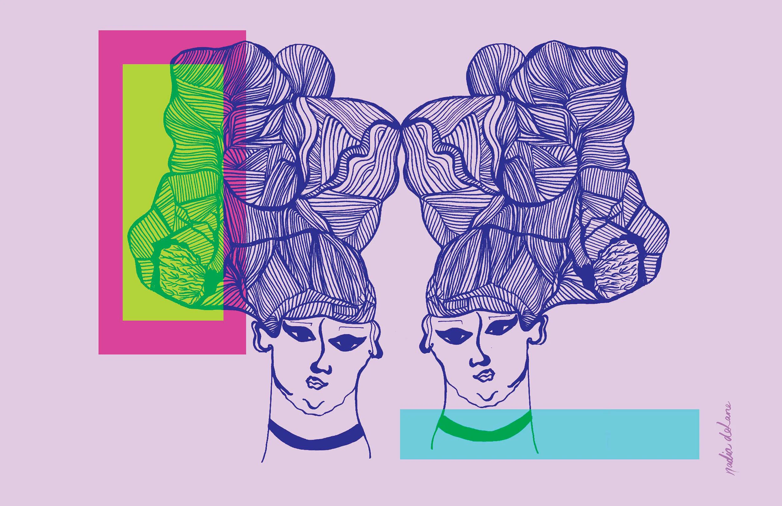 SAME, 2018, Mixed Media Digital Print, 17’’ X 11’’