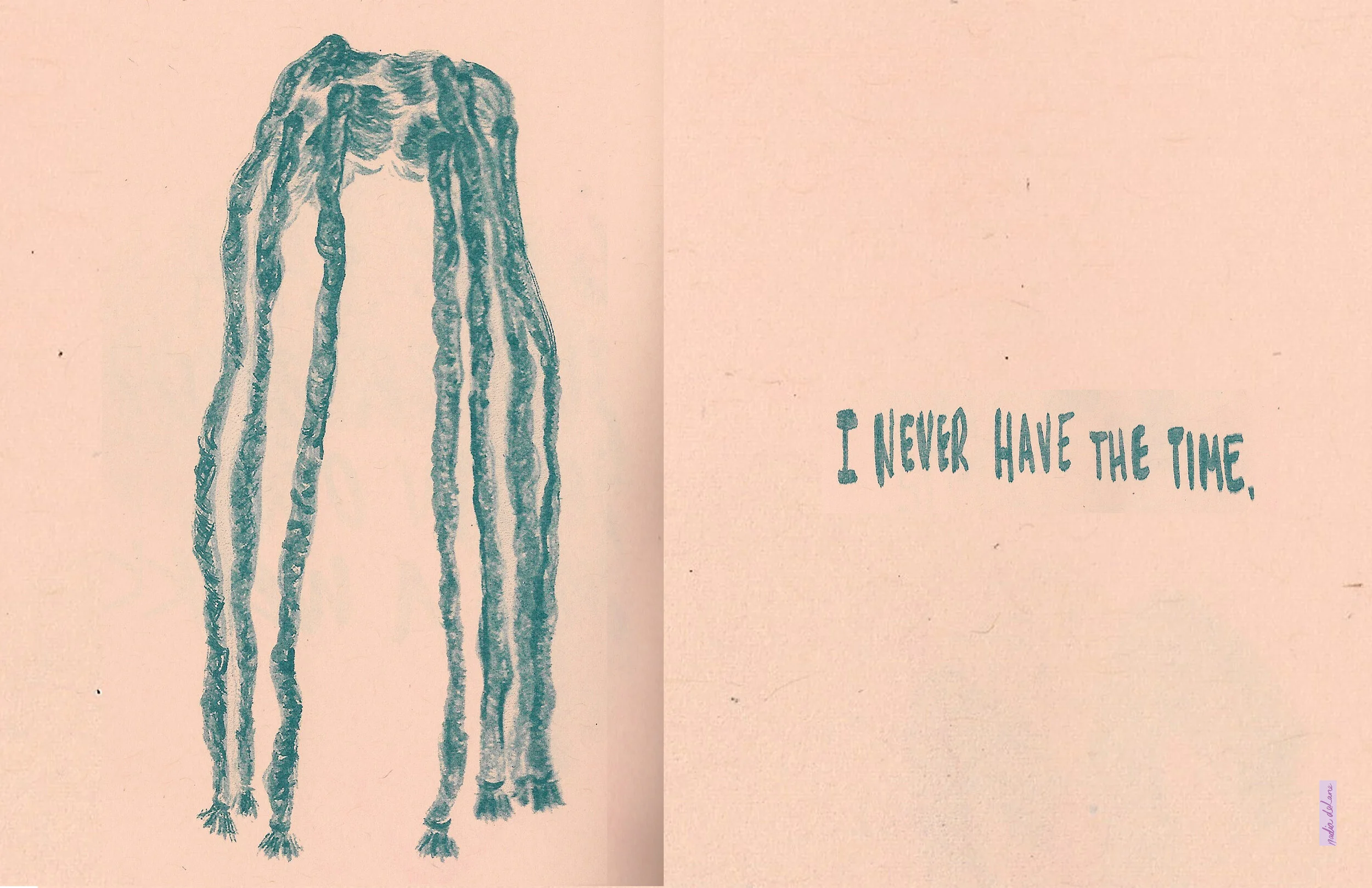 Never Have Time, 2021, Mixed Media Digital Print, 17’’ X 11’’