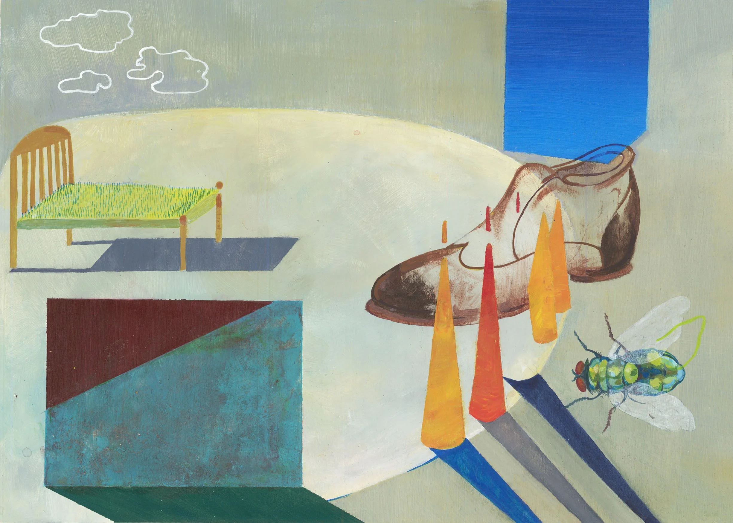 María Dusamp
2016
Acrylic on wood panel 
12.3 x 17.3 (in)
#1000 USD