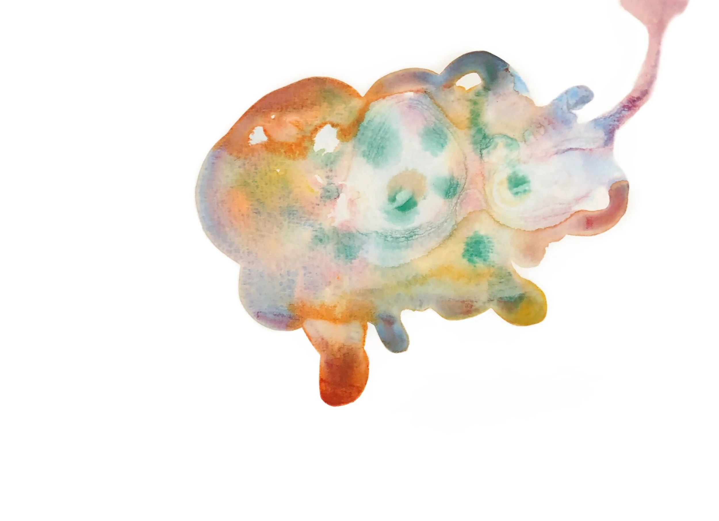 I Want Your Ugly, 2021, 8.3”x11.7”, watercolor on paper