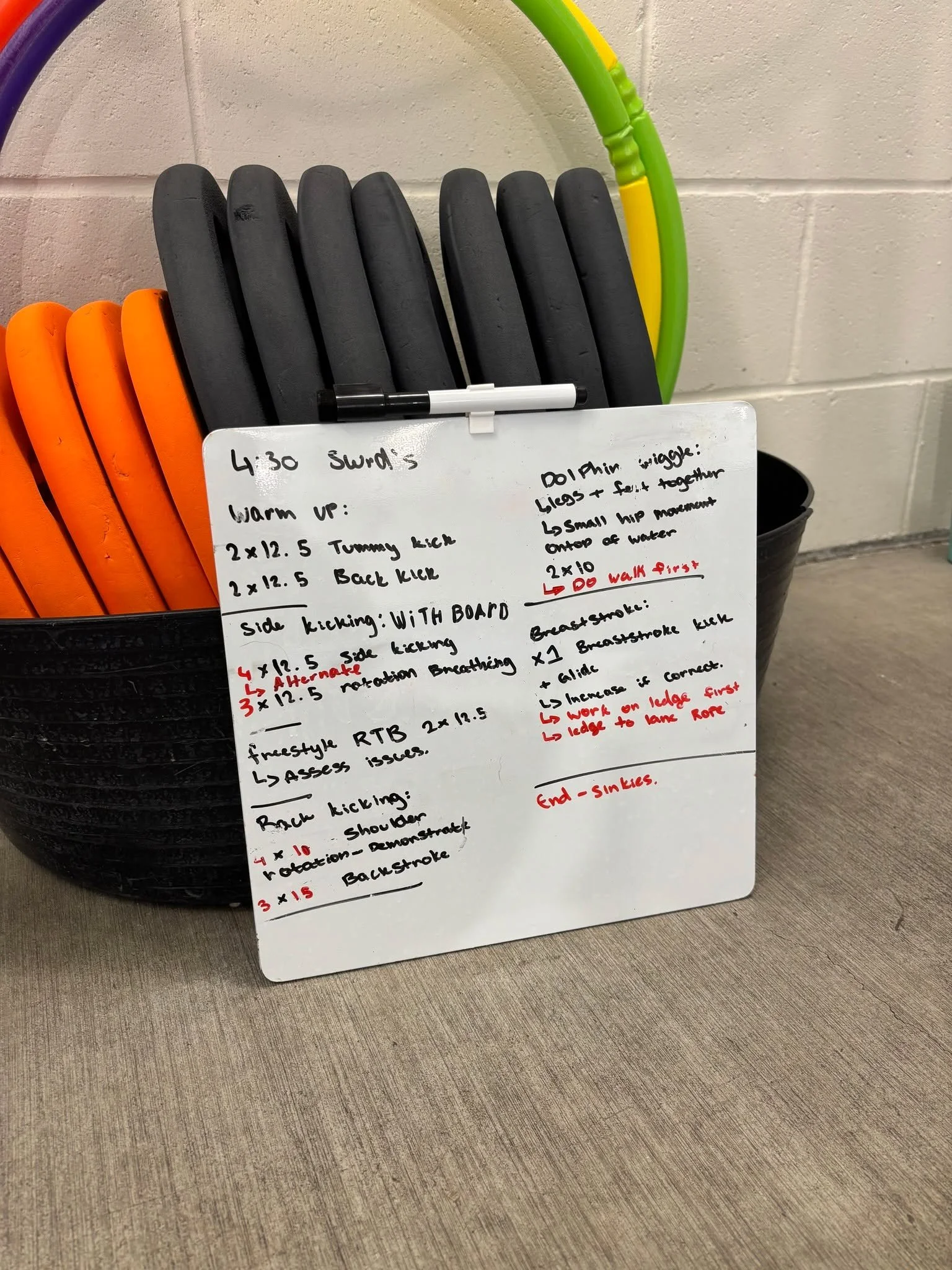 This week, our swim teachers have introduced whiteboards into lessons &mdash; and the kids are loving it! 🎉

Each session now starts with a visual plan that shows what&rsquo;s coming up, helping swimmers stay engaged, excited, and ready to dive into