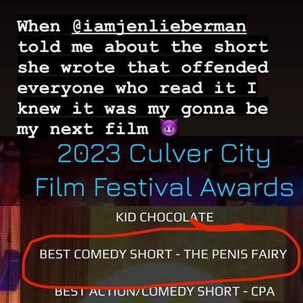 Thank you @culvercityff for acknowledging our film and congratulations to the cast and crew for your awesome work!! 🤣🤣🤣🤣🤣🤣🤣🤣🤣🤣🤣🤣
.
.
.
.
.
.
.
.
#bestcomedy #shortfilm #actorlife #writerlife #producerlife #femalefilmmaker #canadianfilmmak
