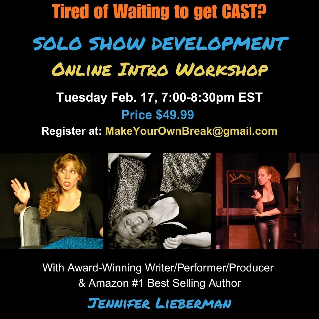 #soloshow #theaternerd #alltheworldsastage #makeyourownbreak