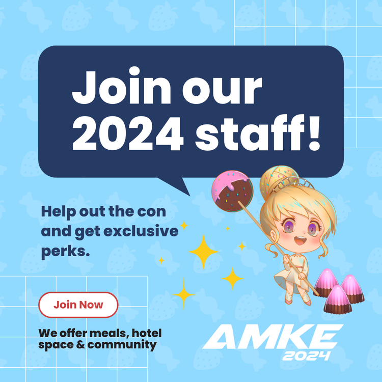 Join AMKE 2024 Staff! โ Anime Milwaukee Join AMKE 2024 Staff! โ Anime Milwaukee