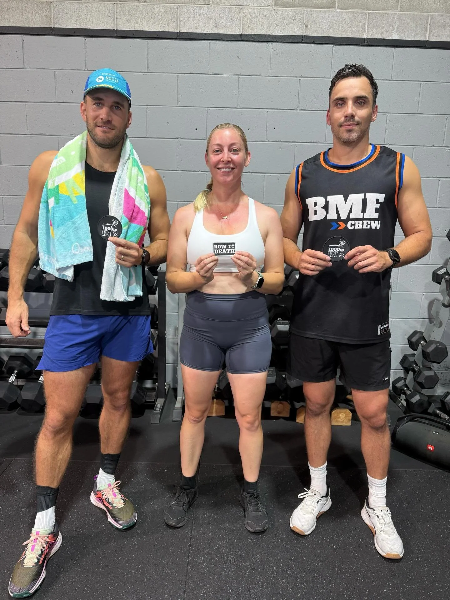 BADGE HAUL! 
#RowToDeath for @nicholegreen__ 
#1000in3 for @sebdankerr + @jordanhandel 
☠️⚔️😤