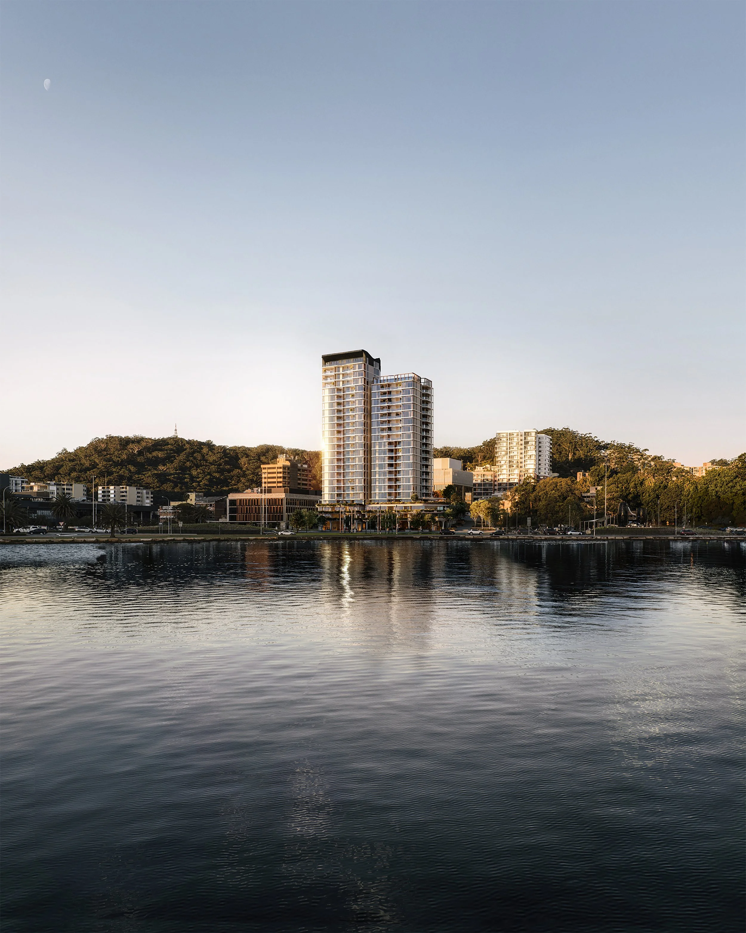 CGI of The Waterfront exterior