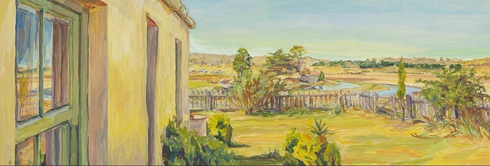 Mahers Cottage I, Oatlands Gaol Residency acrylic on masonite 31 x 92 cm