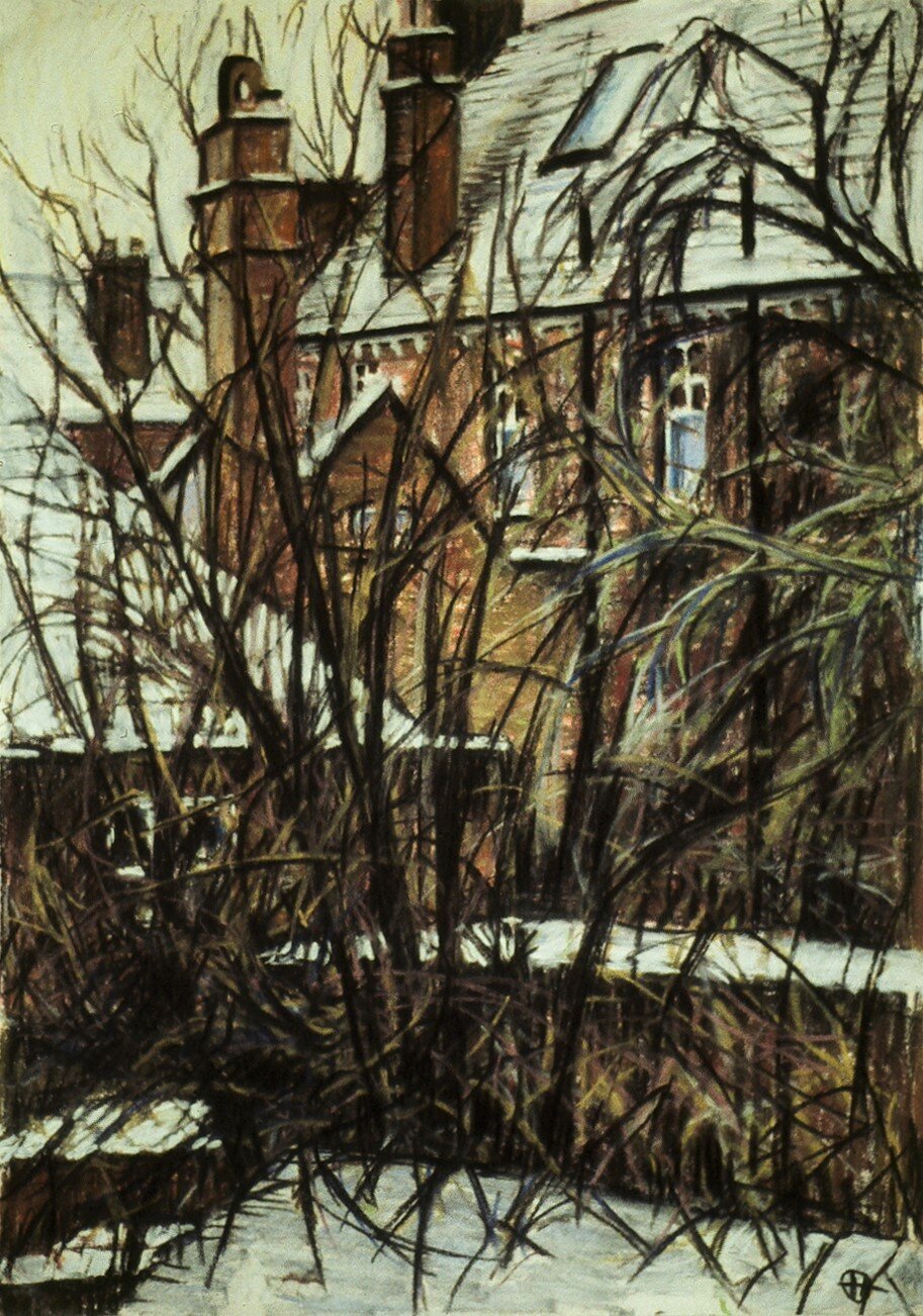 Epsom Winter 1986 pastel