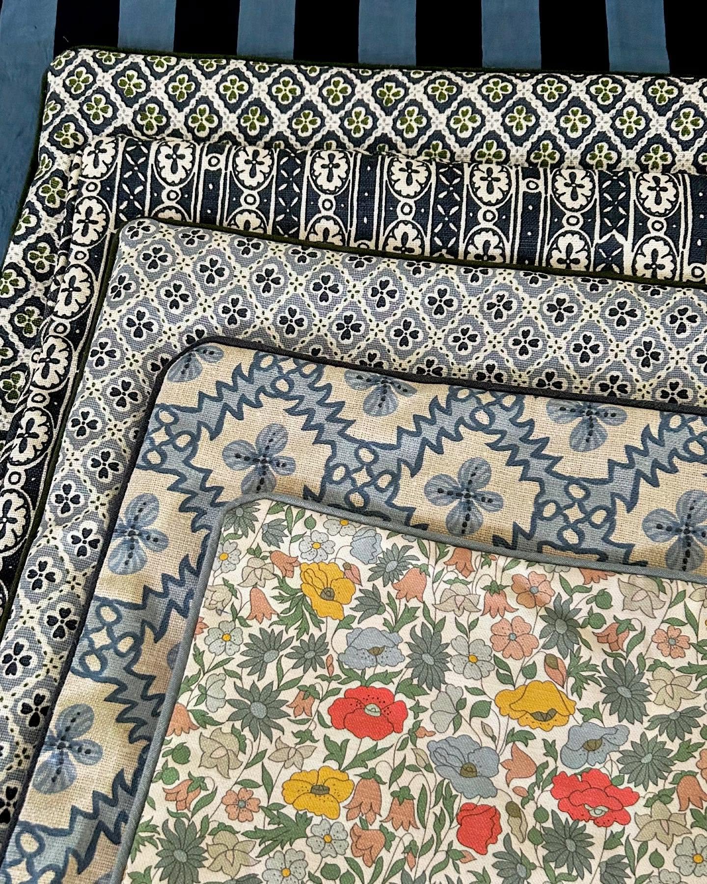 Quite a few new cushions to find their way onto the website this week, but one of these will be donated to the BGS rowing party as a raffle prize. Which one should I choose? @anna_spiro_textiles @libertyhomeandinteriors