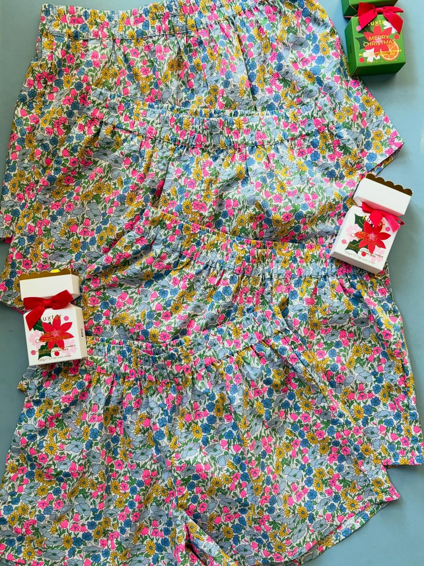 Matching Liberty boxer shorts for Millie&rsquo;s girl squad. One more to make! The perfect Christmas present for the sweetest girls. 💕