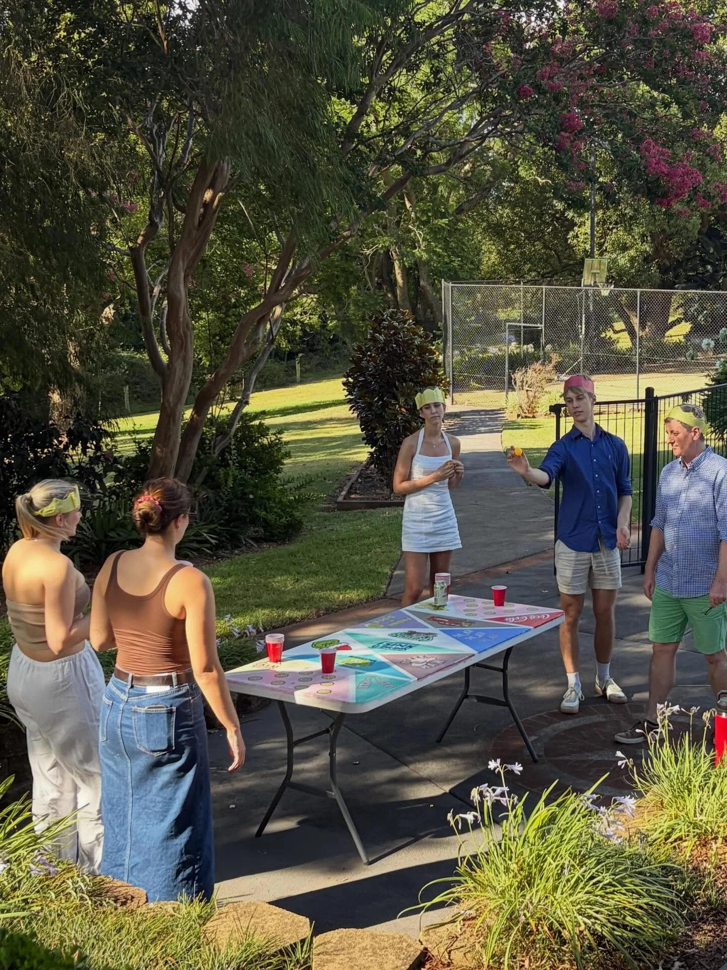 Classic Christmas cousin beer pong