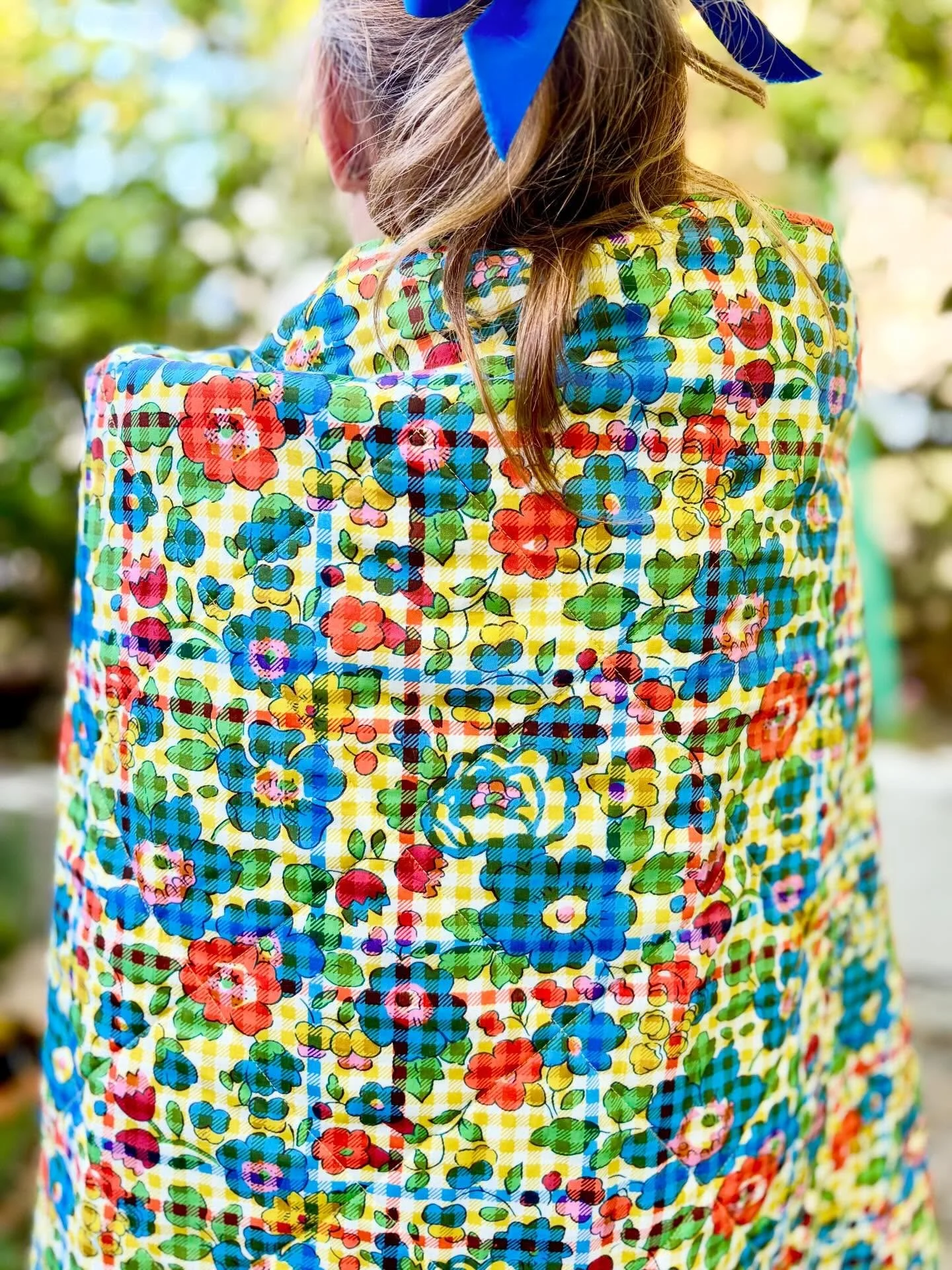 QUILTS - I enjoy a patchwork quilt but I do love the simplicity of a single fabric quilt. Here we have Liberty &lsquo;Betsy Check&rsquo; to brighten your day. Our quilts are so versatile for beds, couches, picnic rug - my daughter even takes one on t