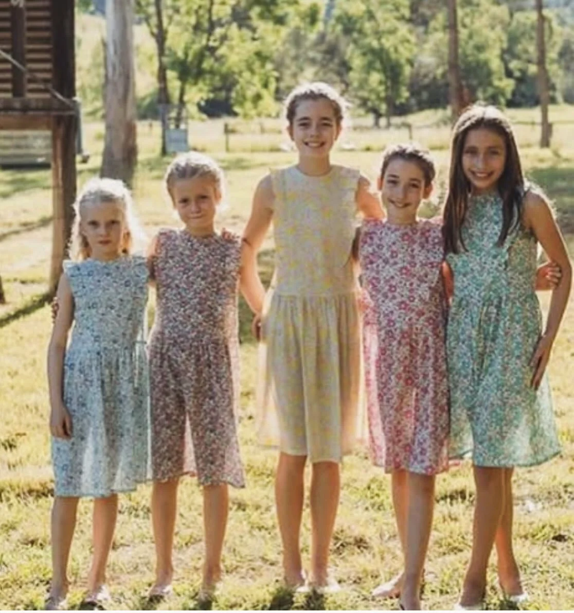 Procrastinating this Wednesday - so many new makes to photograph and upload. Instead I&rsquo;m looking at past makes. I have always loved making these flower girl dresses in five colours of Liberty &lsquo;Betsy&rsquo;. Always classic 🌸