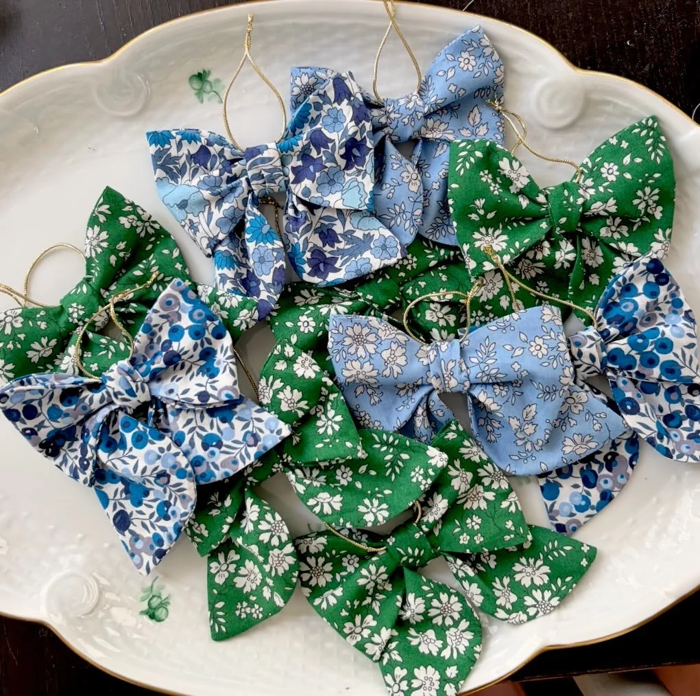 With only 78 days until Christmas, it&rsquo;s time to think about decorations. Lots of new Liberty bows and baubles online this weekend.