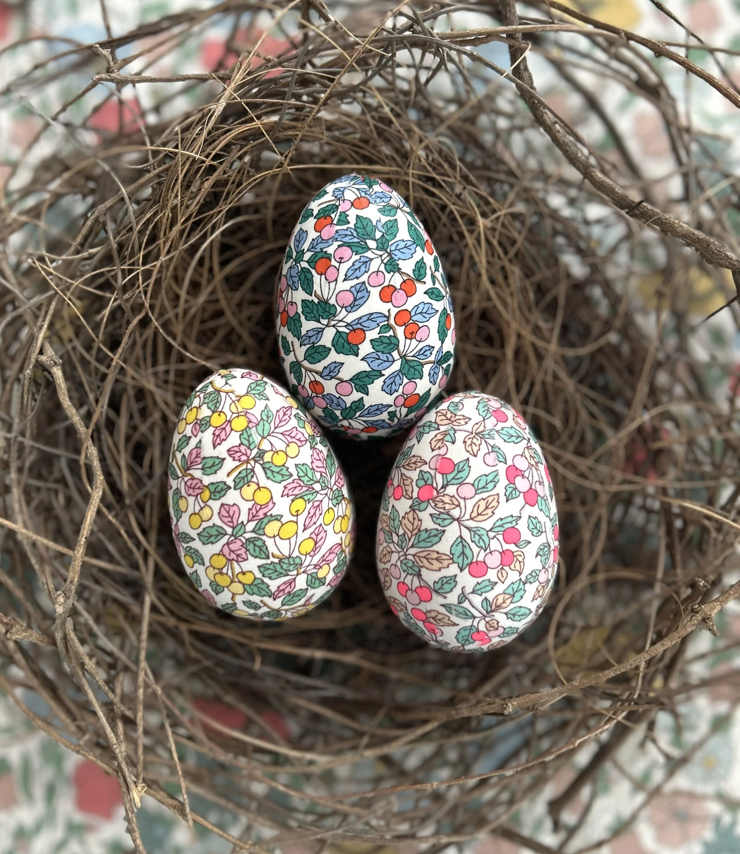 Liberty Easter eggs - Colleen's Orchard set of 3