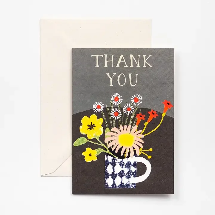Floral Thankyou blank card