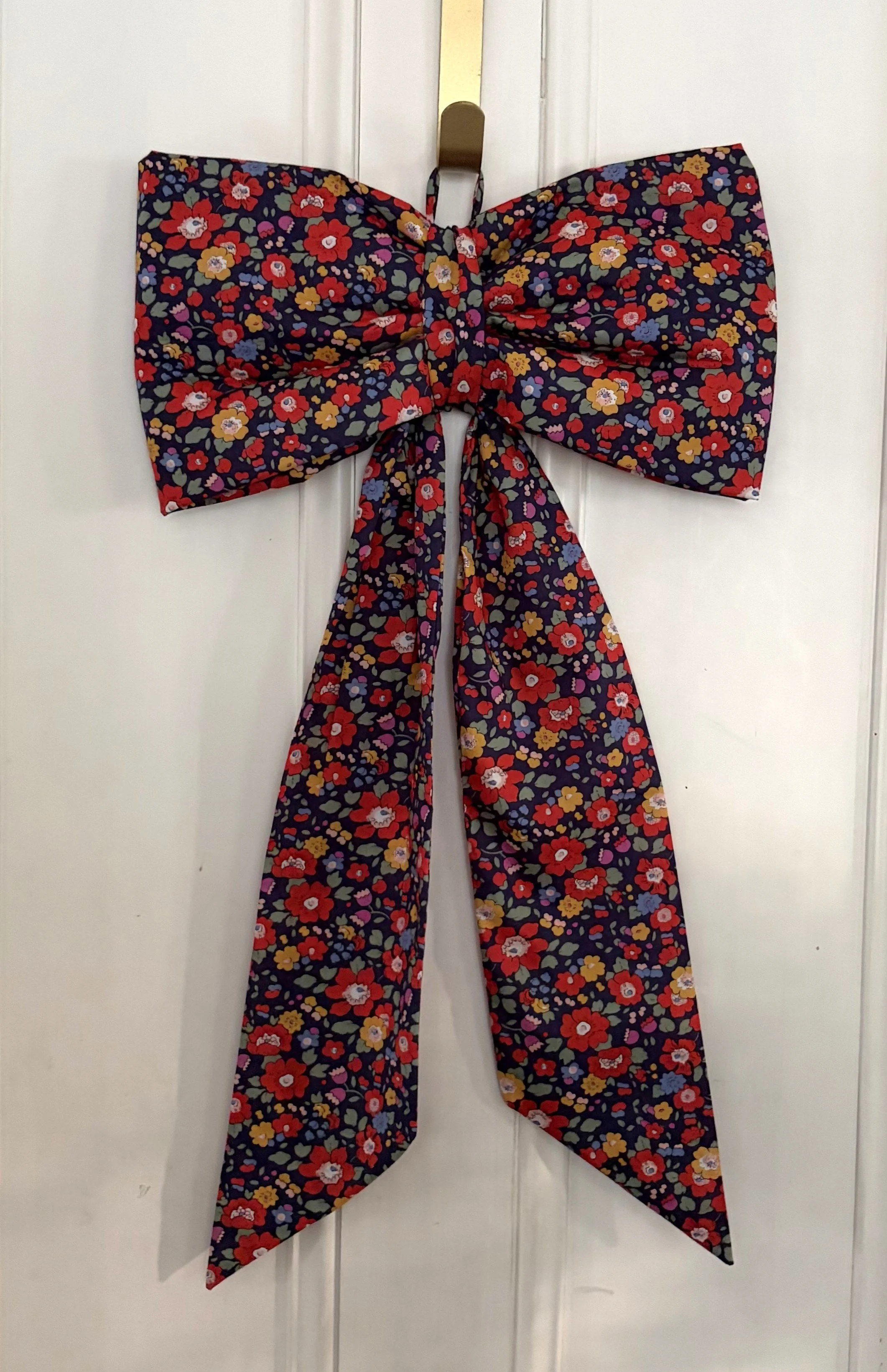Liberty of London Large Door Bow 'Betsy' navy/red