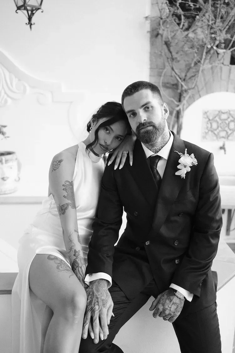 Elopement couple portrait in Europe