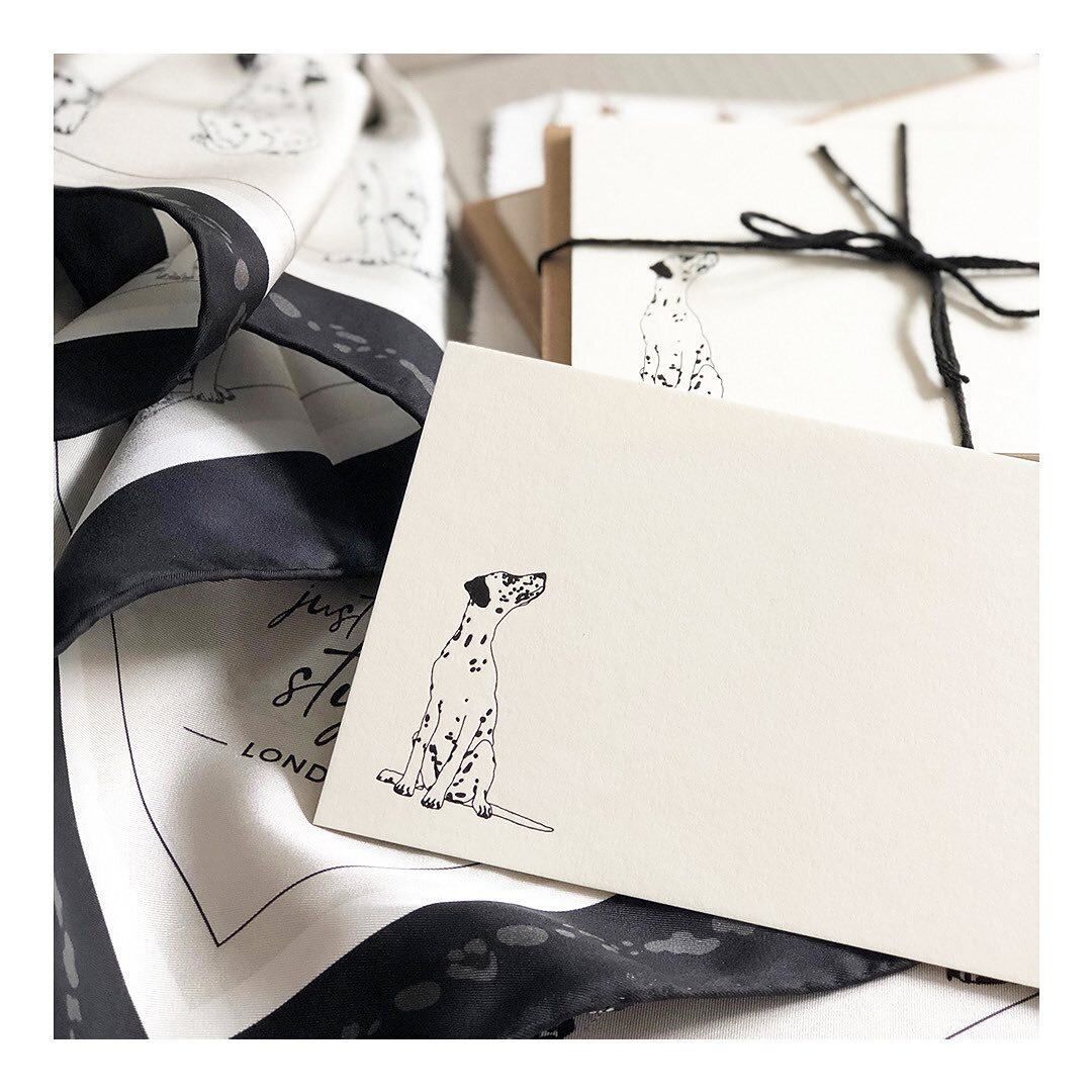 &lsquo;Fashion Hound&rsquo; is inspired by the fashion industry&rsquo;s most stylish dog 🐕
⠀⠀⠀⠀⠀⠀⠀⠀⠀
This sleek and sophisticated Dalmatian adorns one of the correspondence card sets in the @justaddstyle capsule collection of luxury stationery. 
⠀⠀⠀