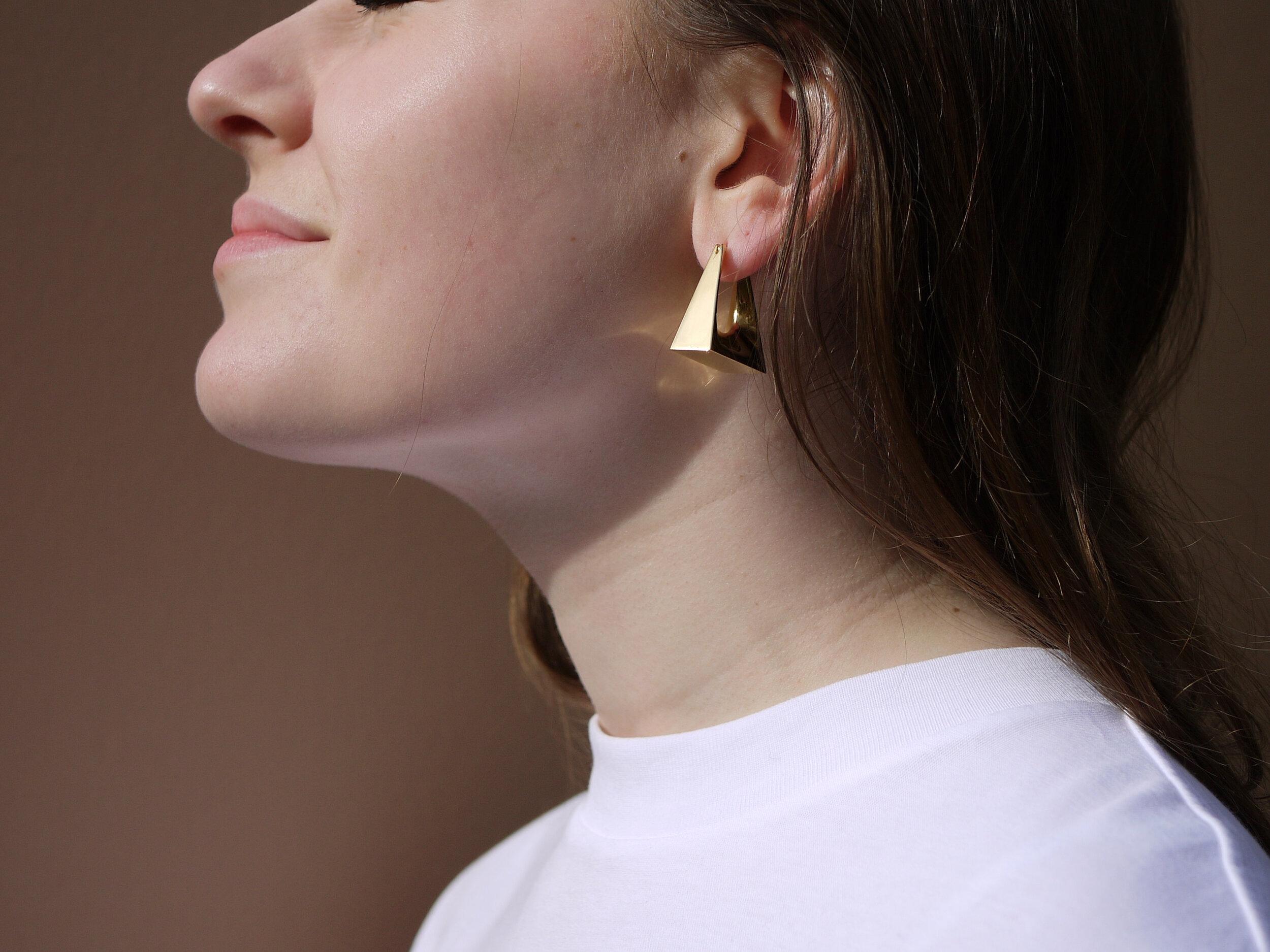 Large Triangle Hoops - Gold .jpg