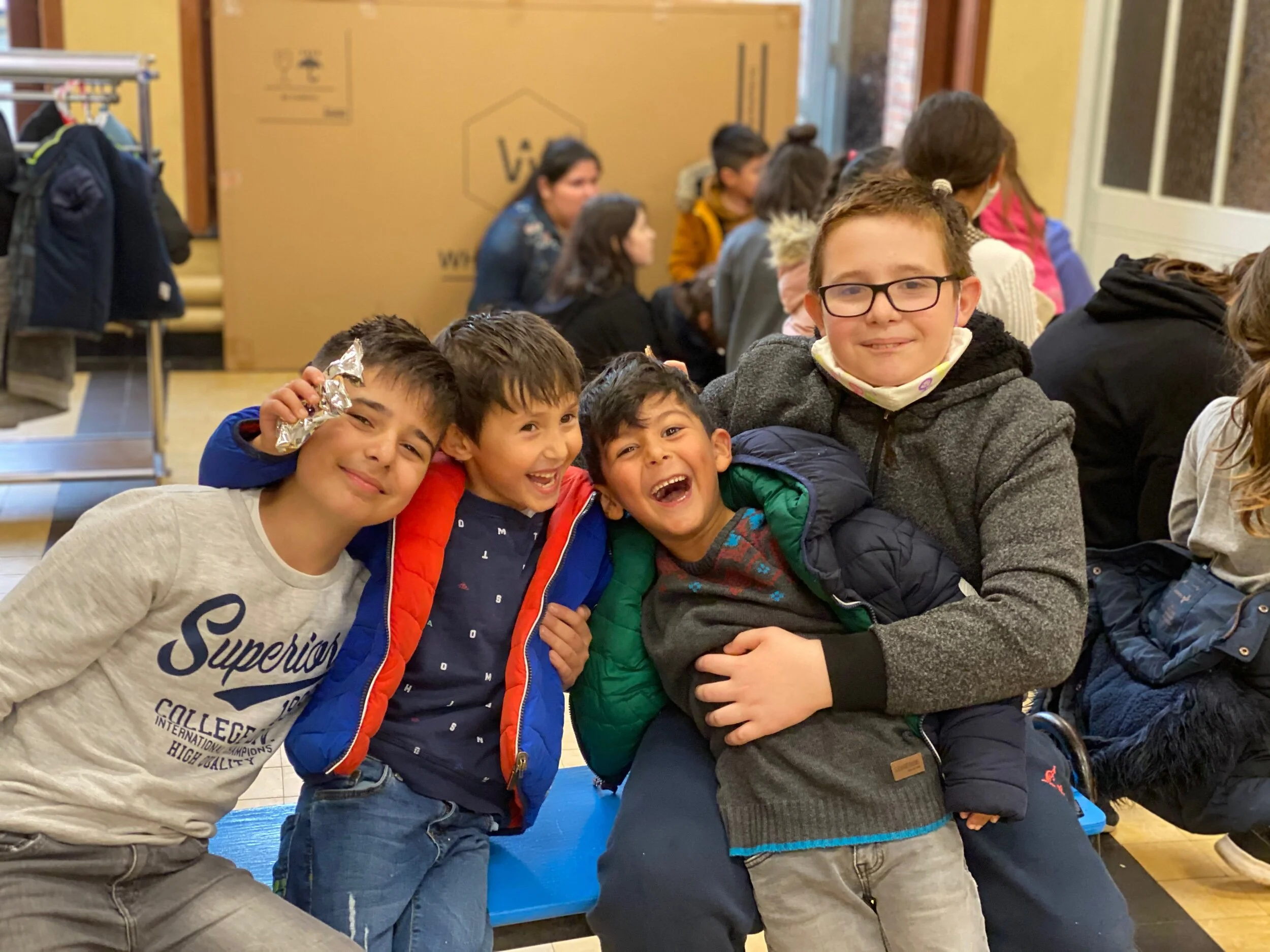 De eerste kennismaking met onze mete-/petekindje van het eerste leerjaar