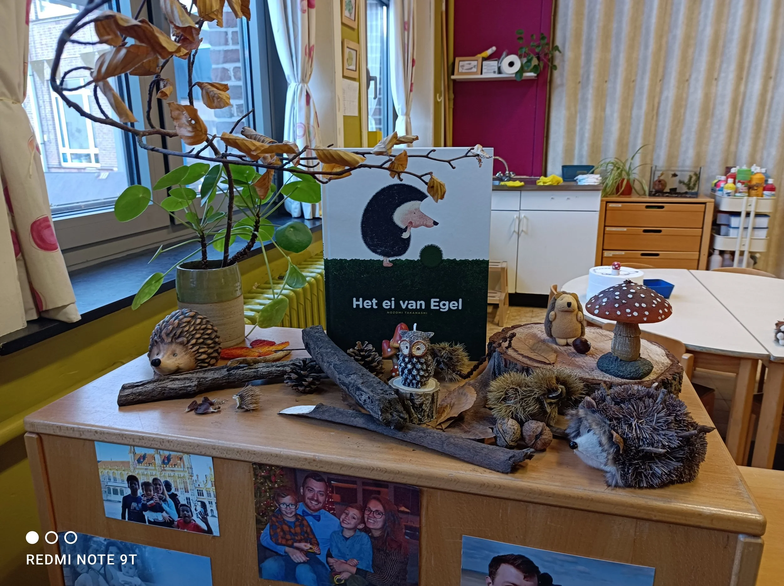 De visjes en uiltjes ontdekken de herfst