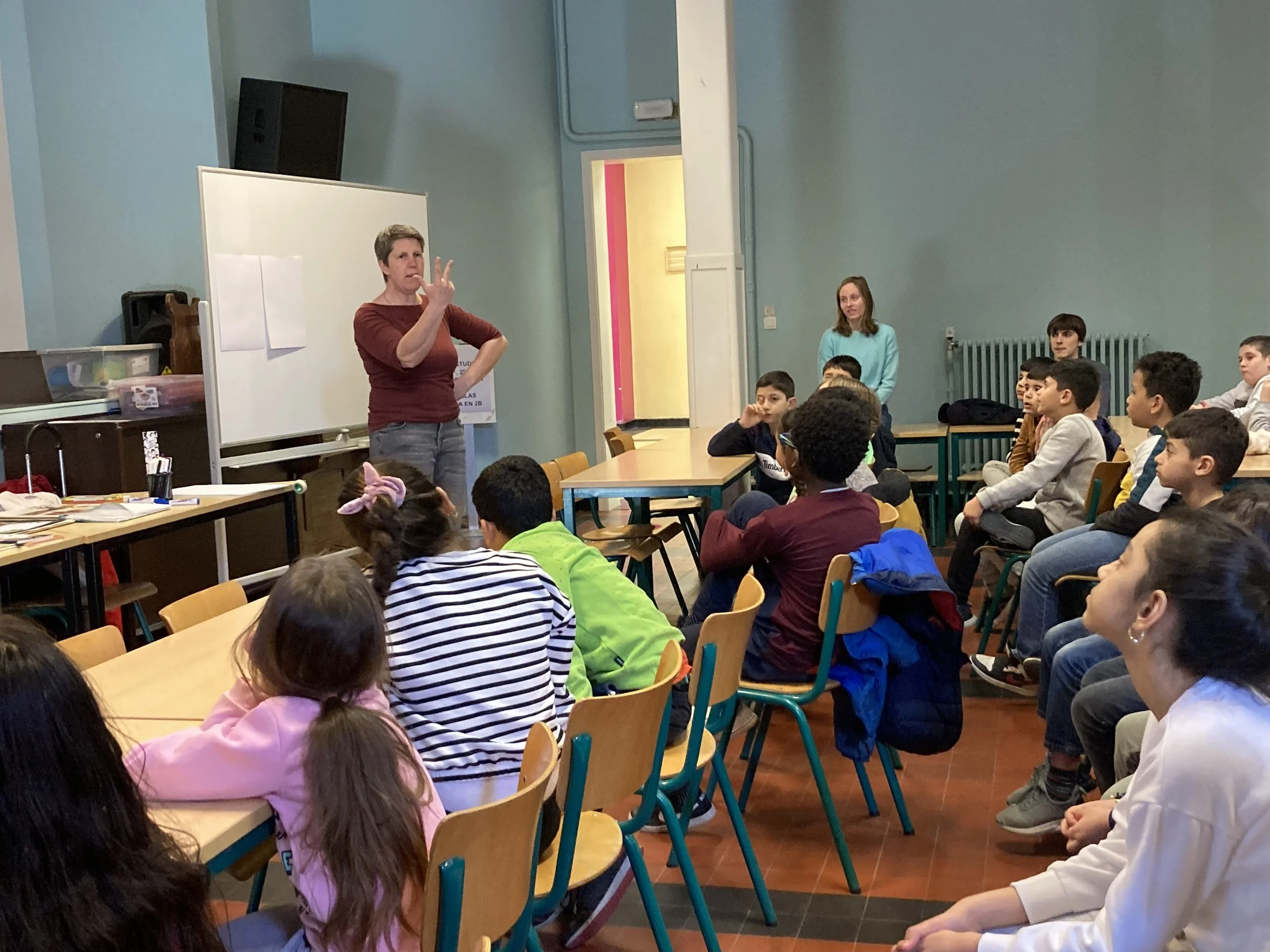 Auteur en illustrator Veerle Derave op bezoek 