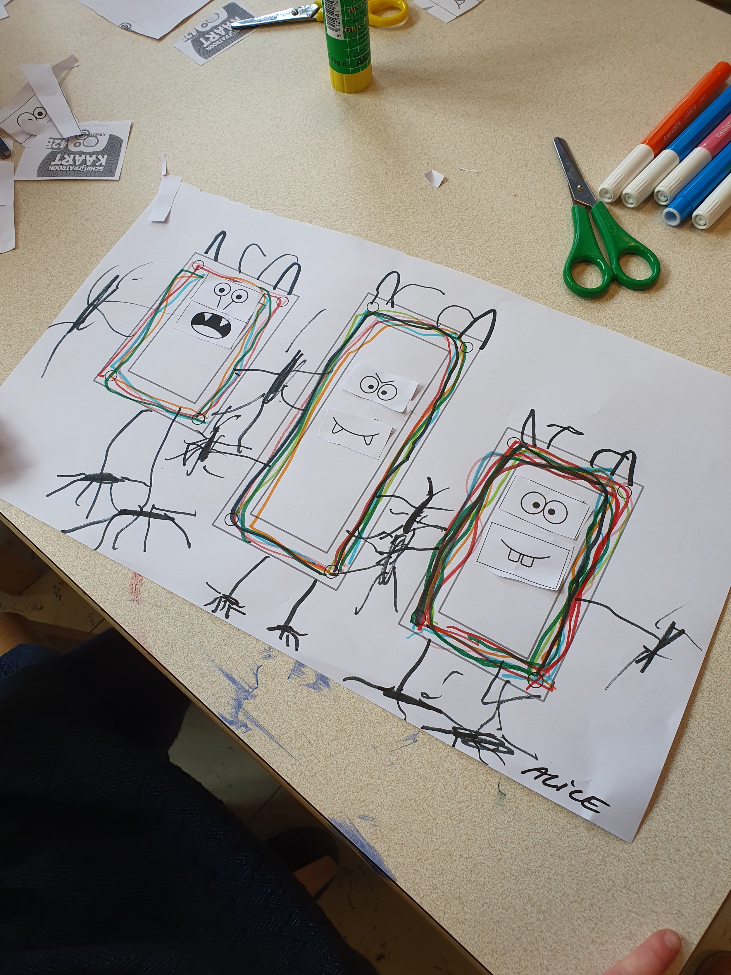 Schrijfdans: het ‘vierhoek-monster’ in de giraffenklas