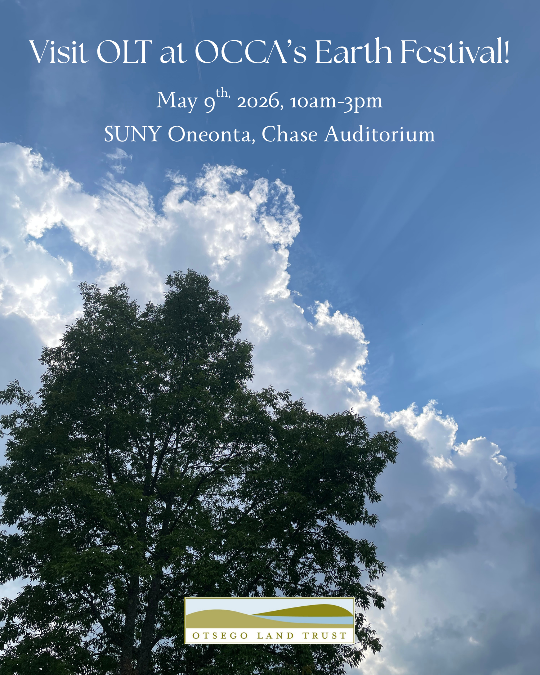 OCCA Earth Festival - OLT will be tabling!