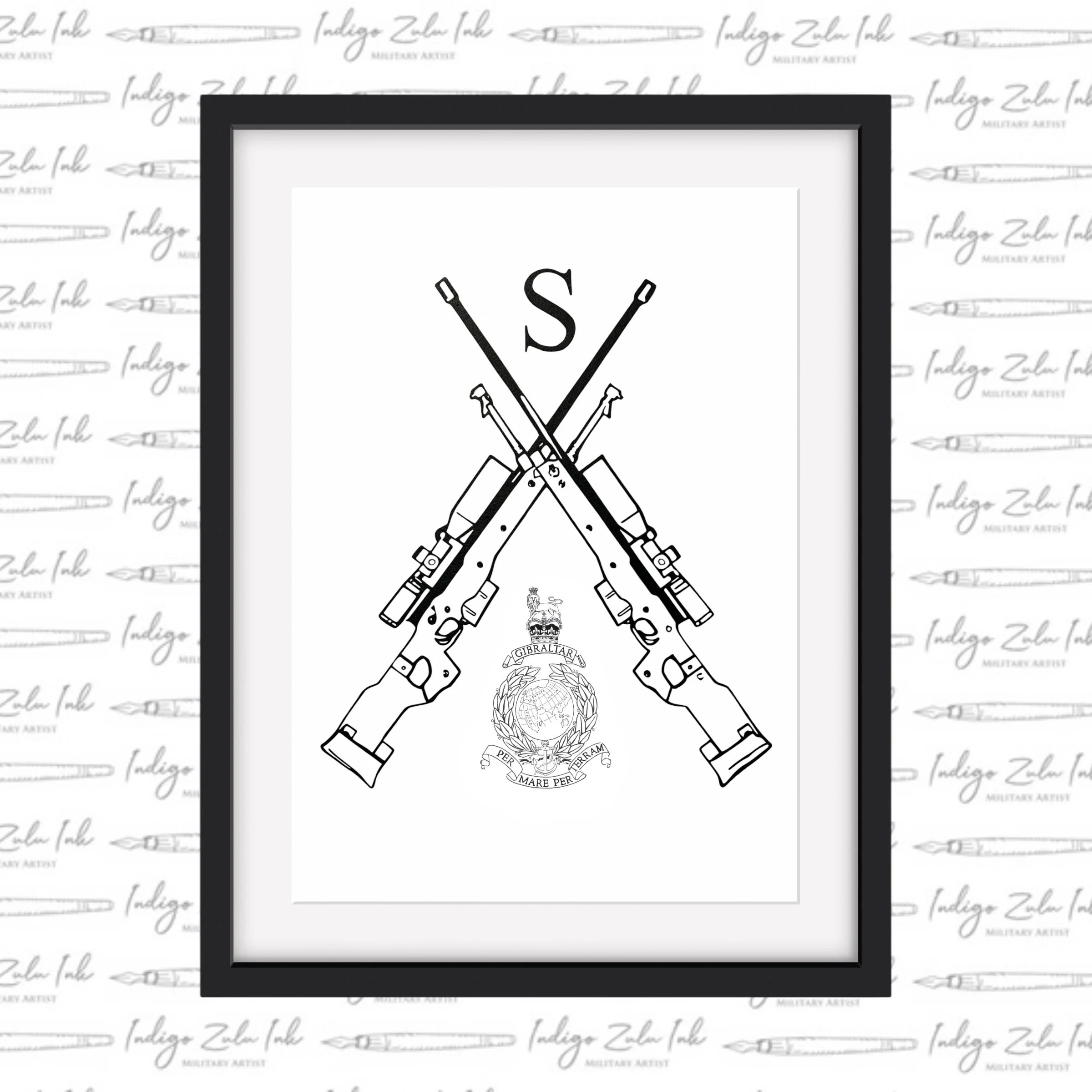 Royal Marines Sniper Badge