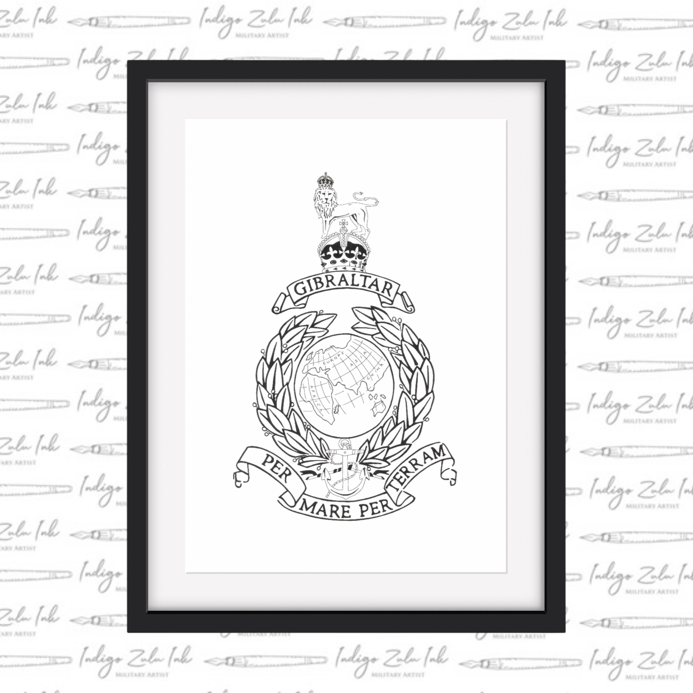 Globe & Laurel - Charles III