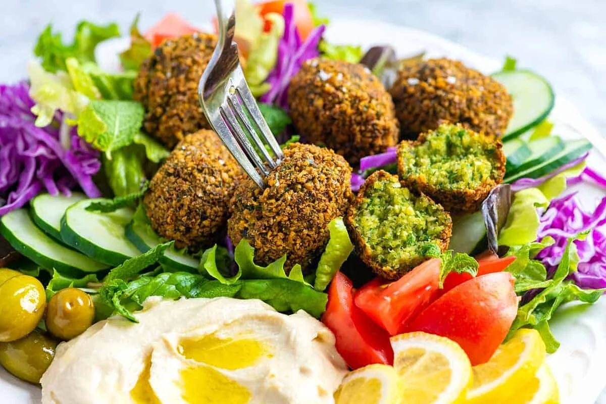 Almaz Foods Traditional Falafel — authentic Lebanese frozen falafel, vegan, gluten-free, made in Scotland